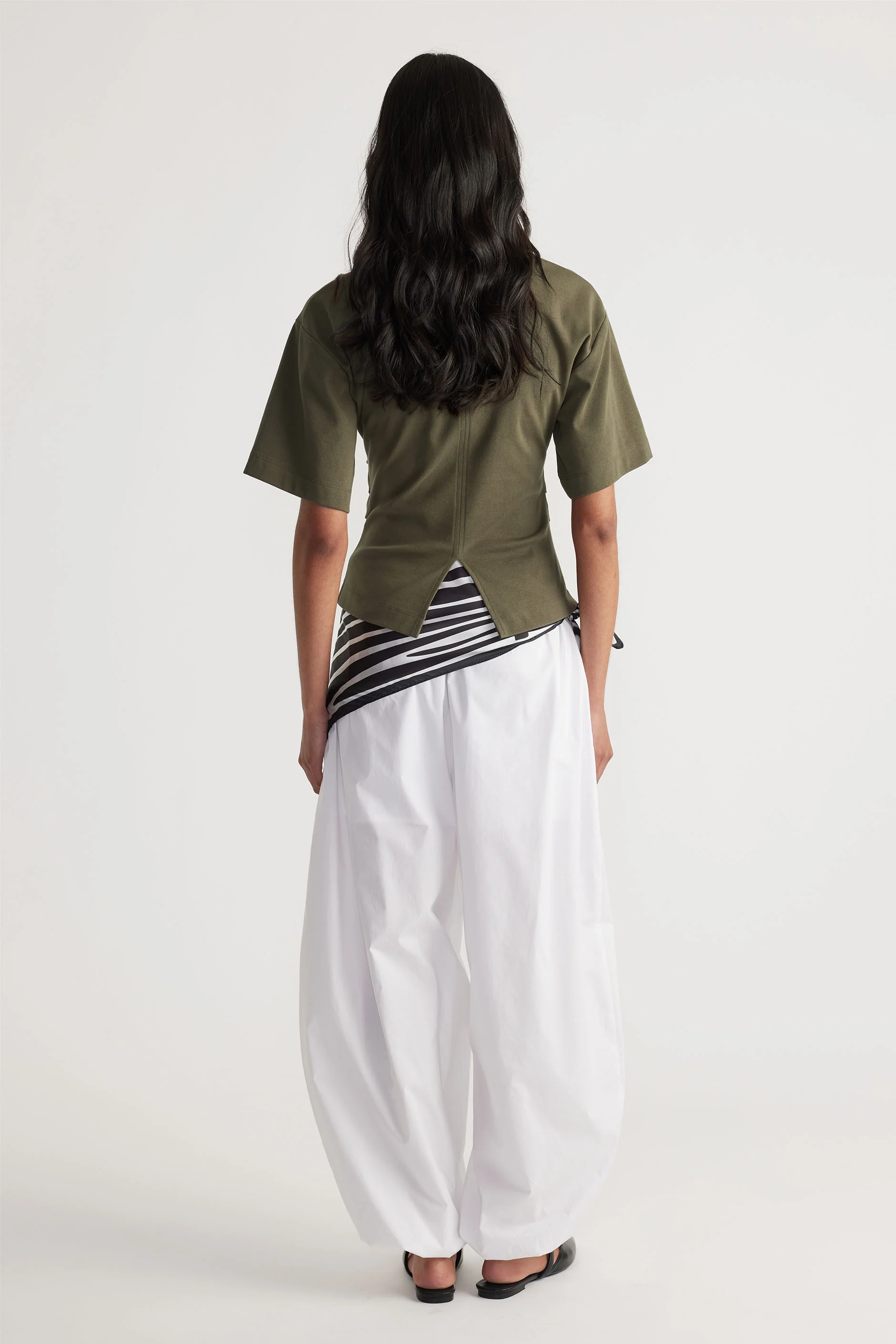 Amelia Pleated Waist Tee - Image 3