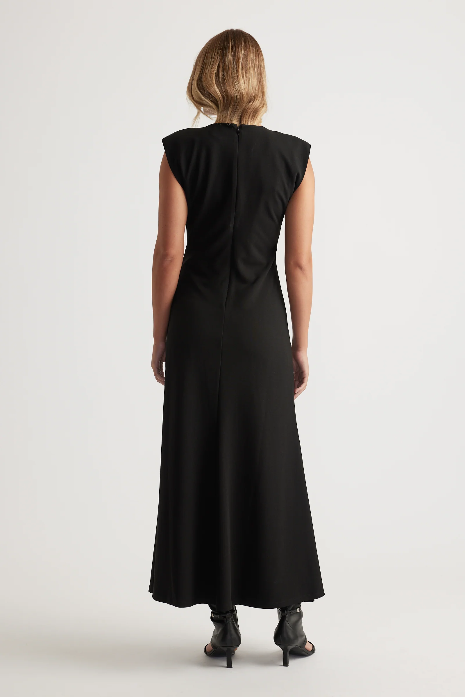 Bonnie Shoulder Pad Maxi Dress - Image 3