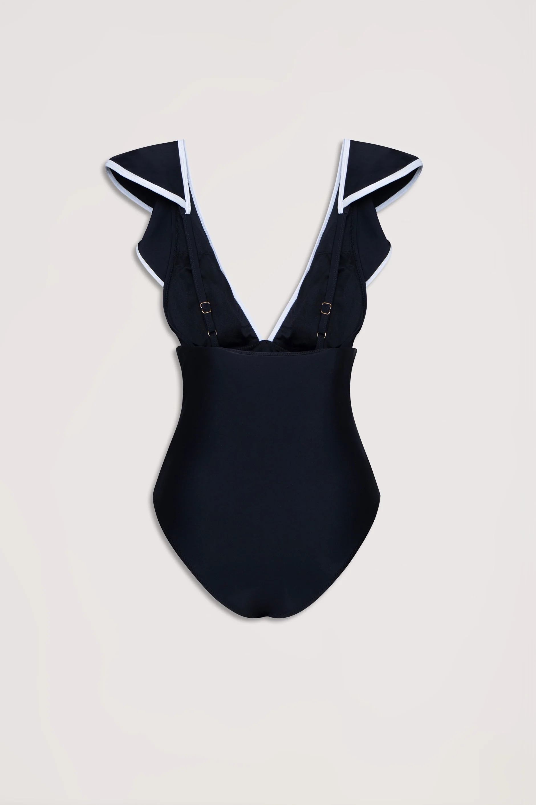 Contrast Ruffle One Piece - Image 7