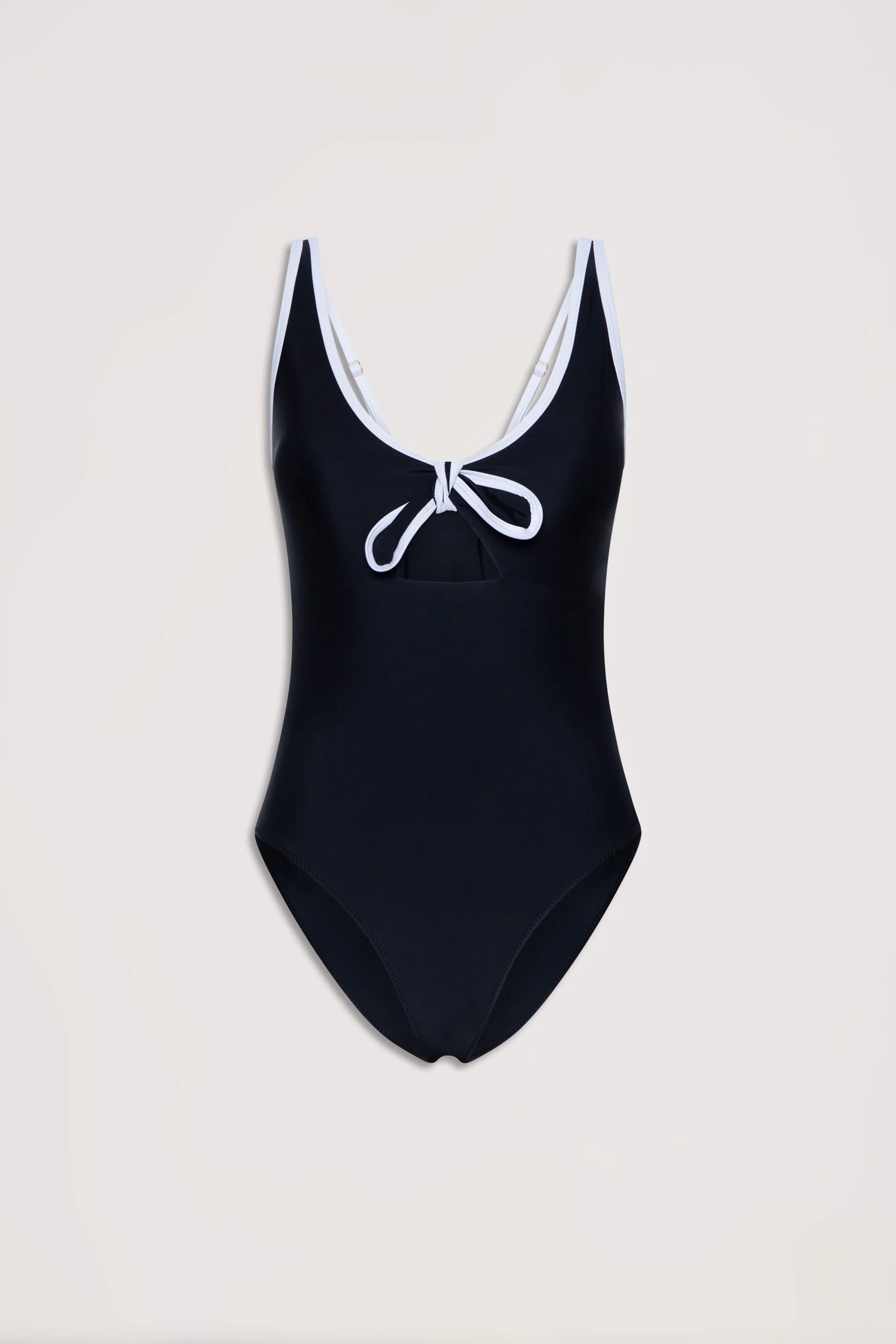 Contrast Tie Front One Piece - Image 9