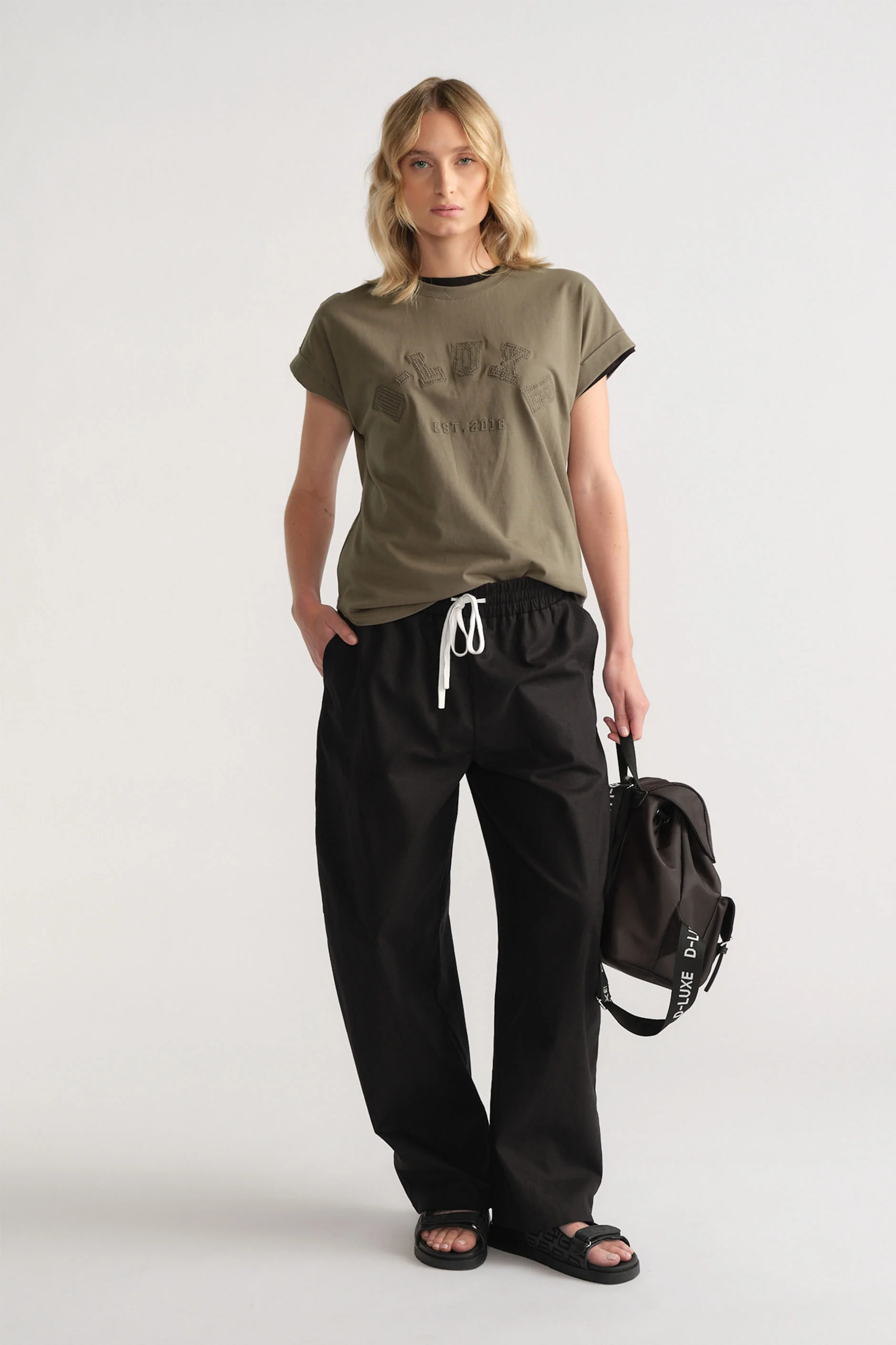 D-Luxe Collegiate Tonal Tee