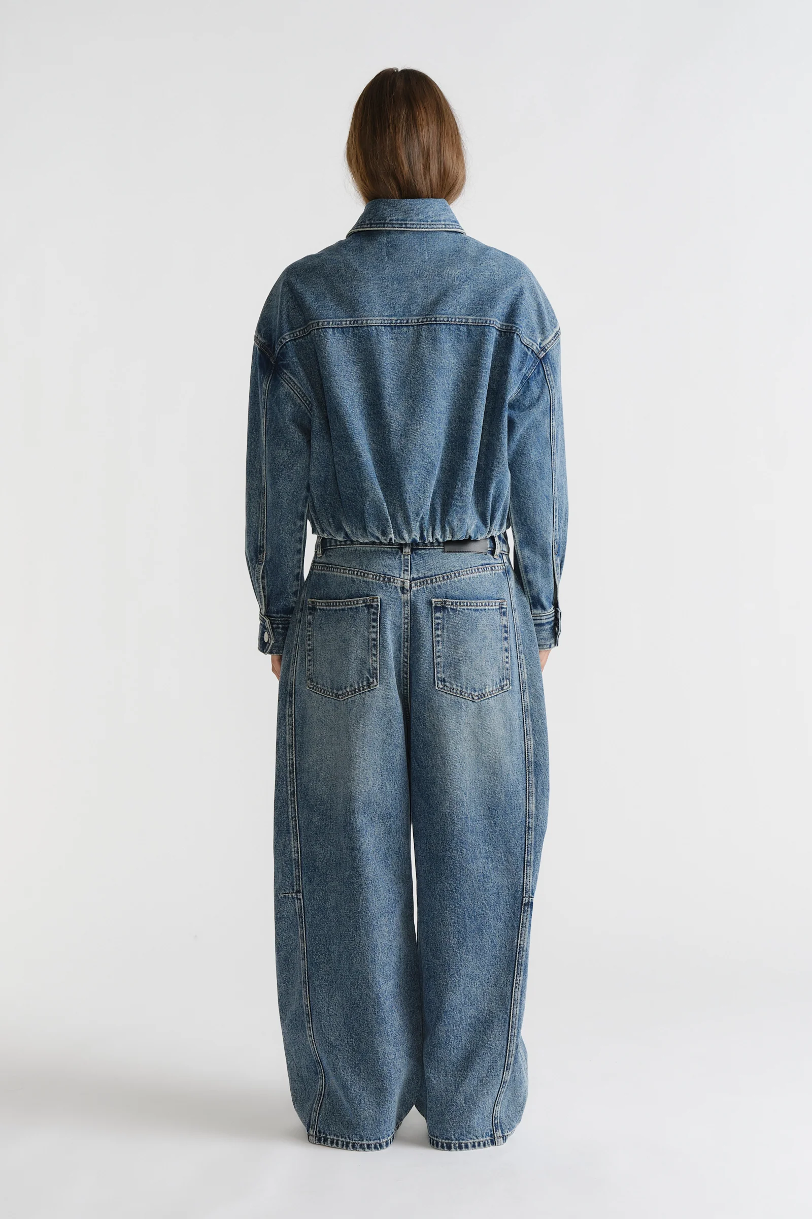 D-Luxe Denim Bomber Jacket - Image 3