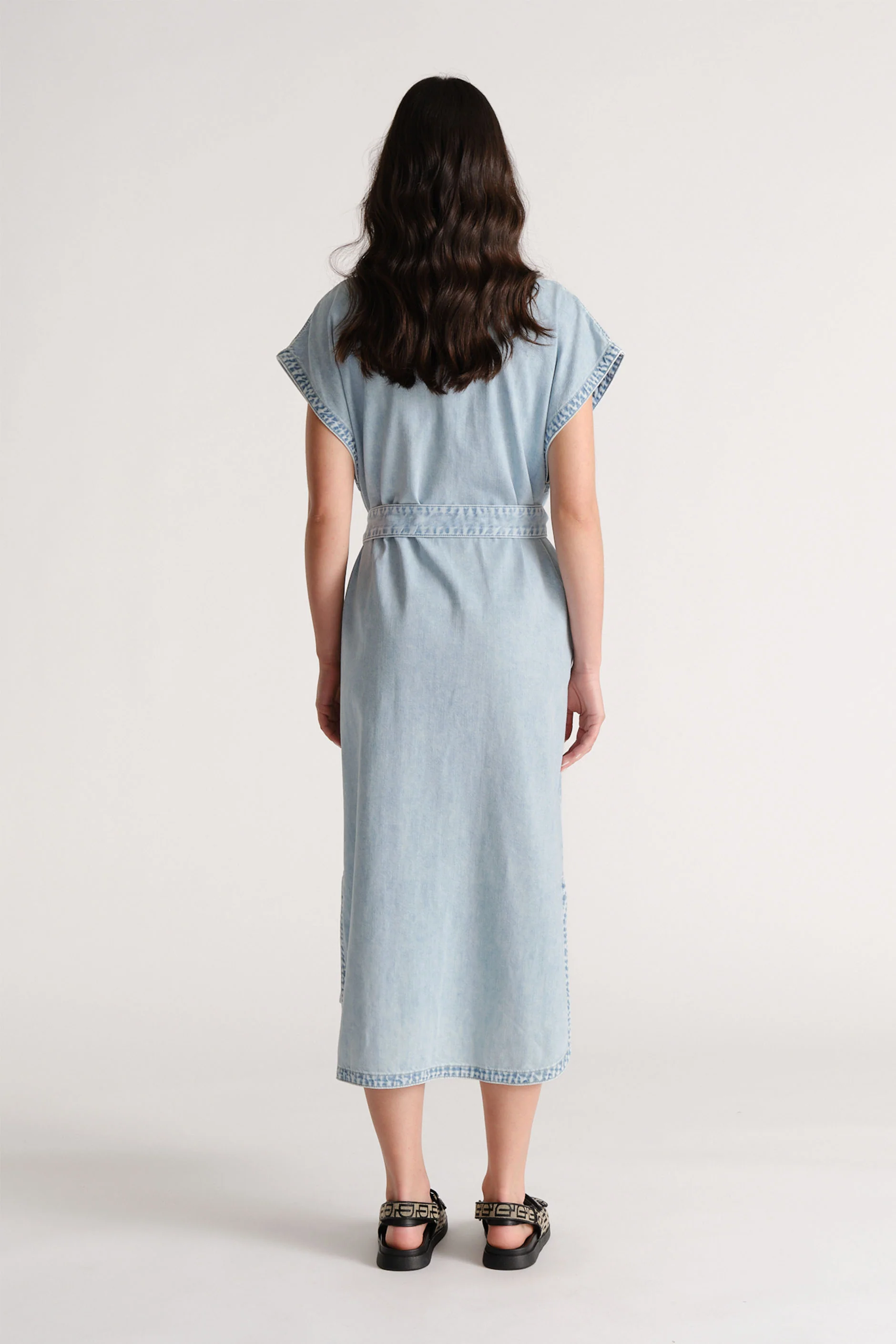 D-Luxe Denim Maxi Dress - Image 3