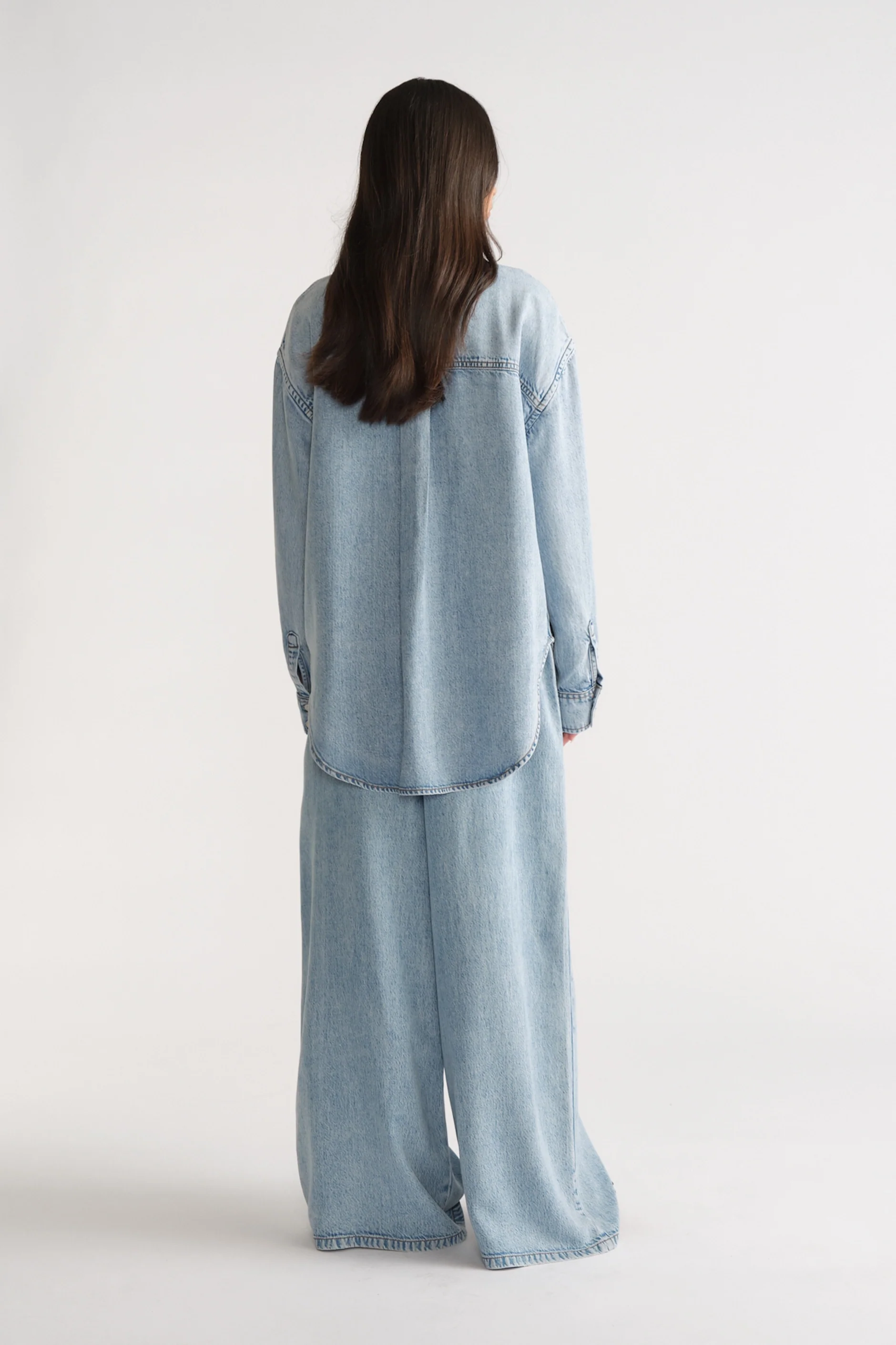 D-Luxe Fluid Denim Shirt - Image 3