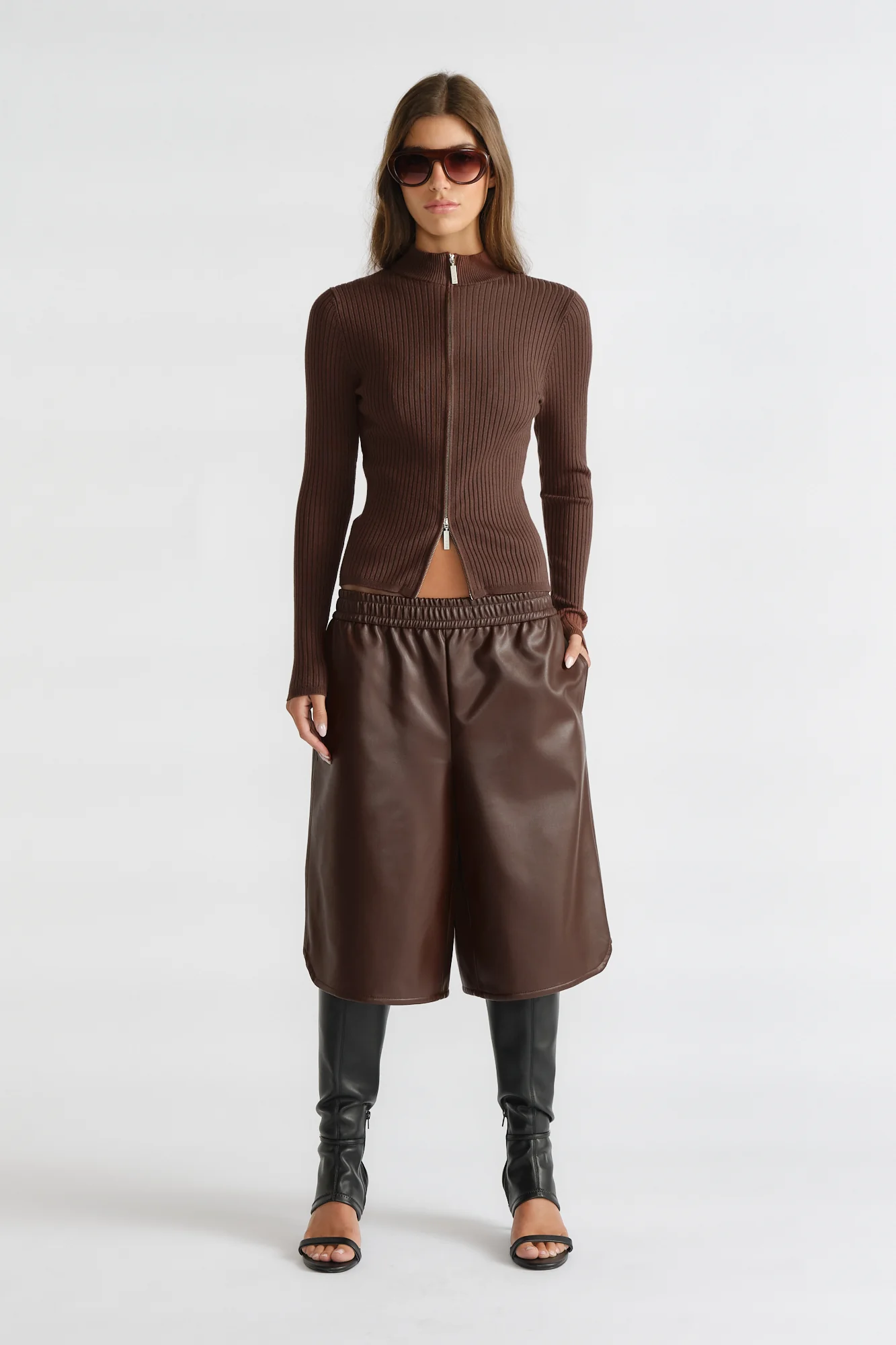D-Luxe Knit Zip Long Sleeve - Image 3