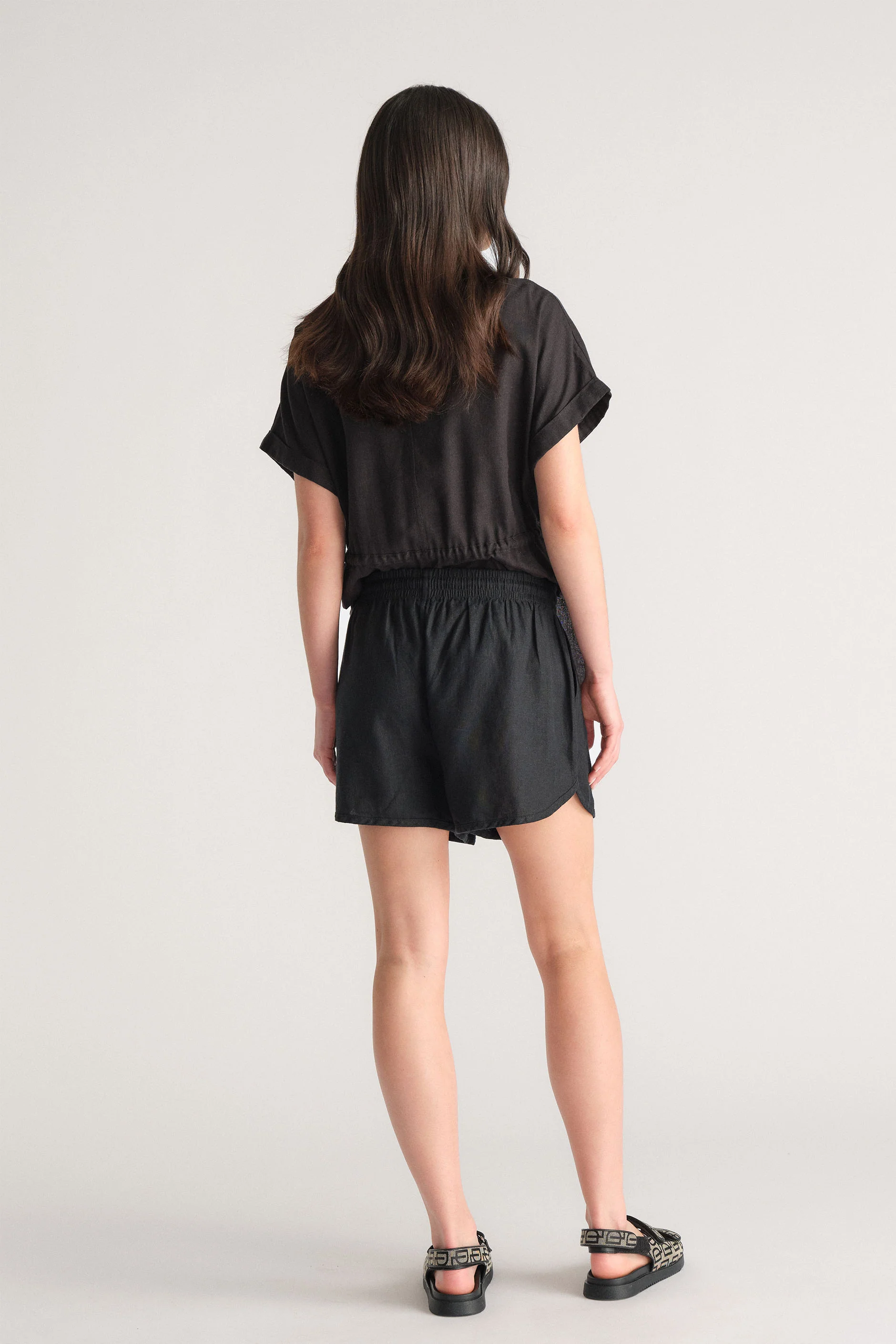 D-Luxe Linen Blend Curve Short - Image 3