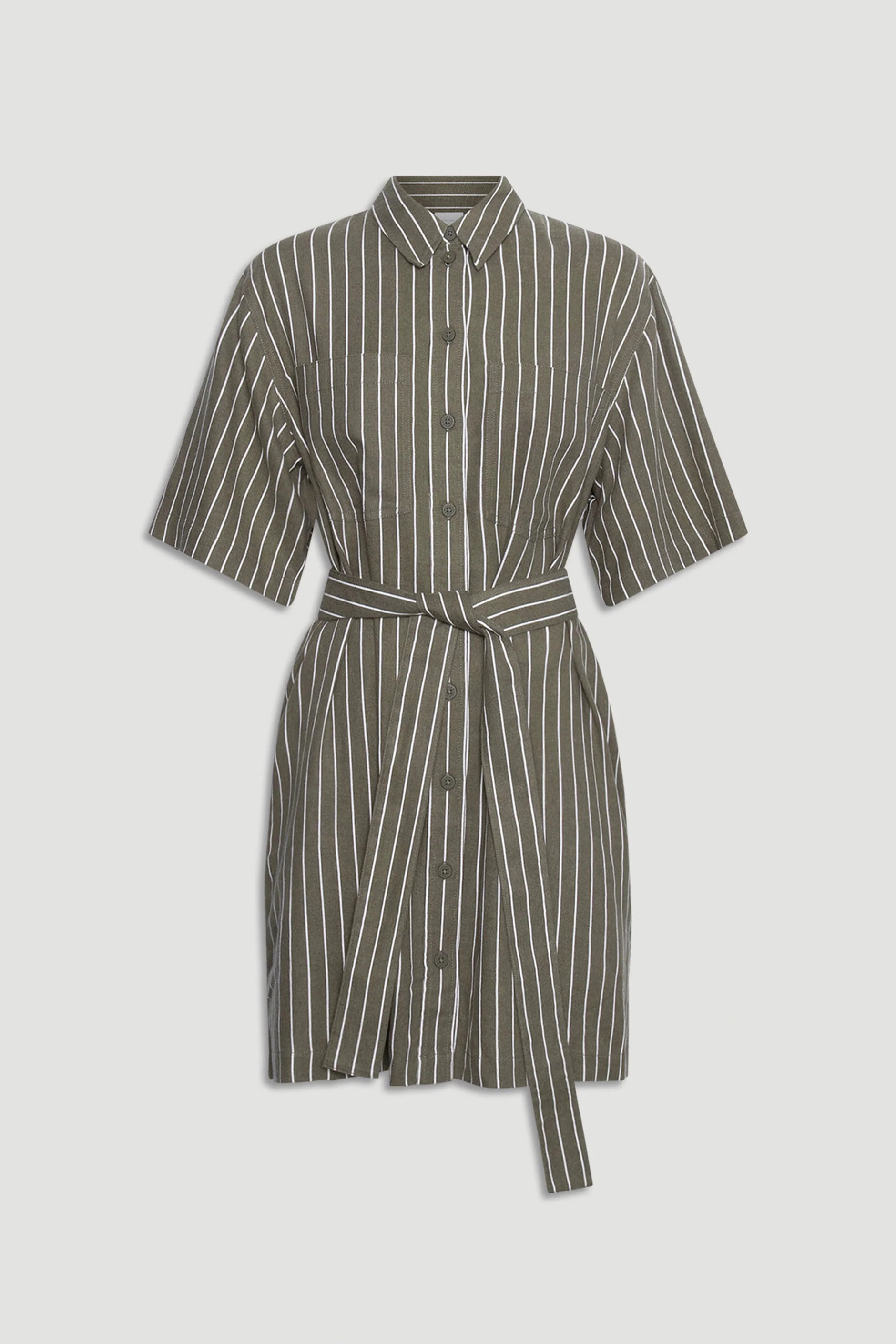 D-Luxe Linen Blend Short Dress - Image 4