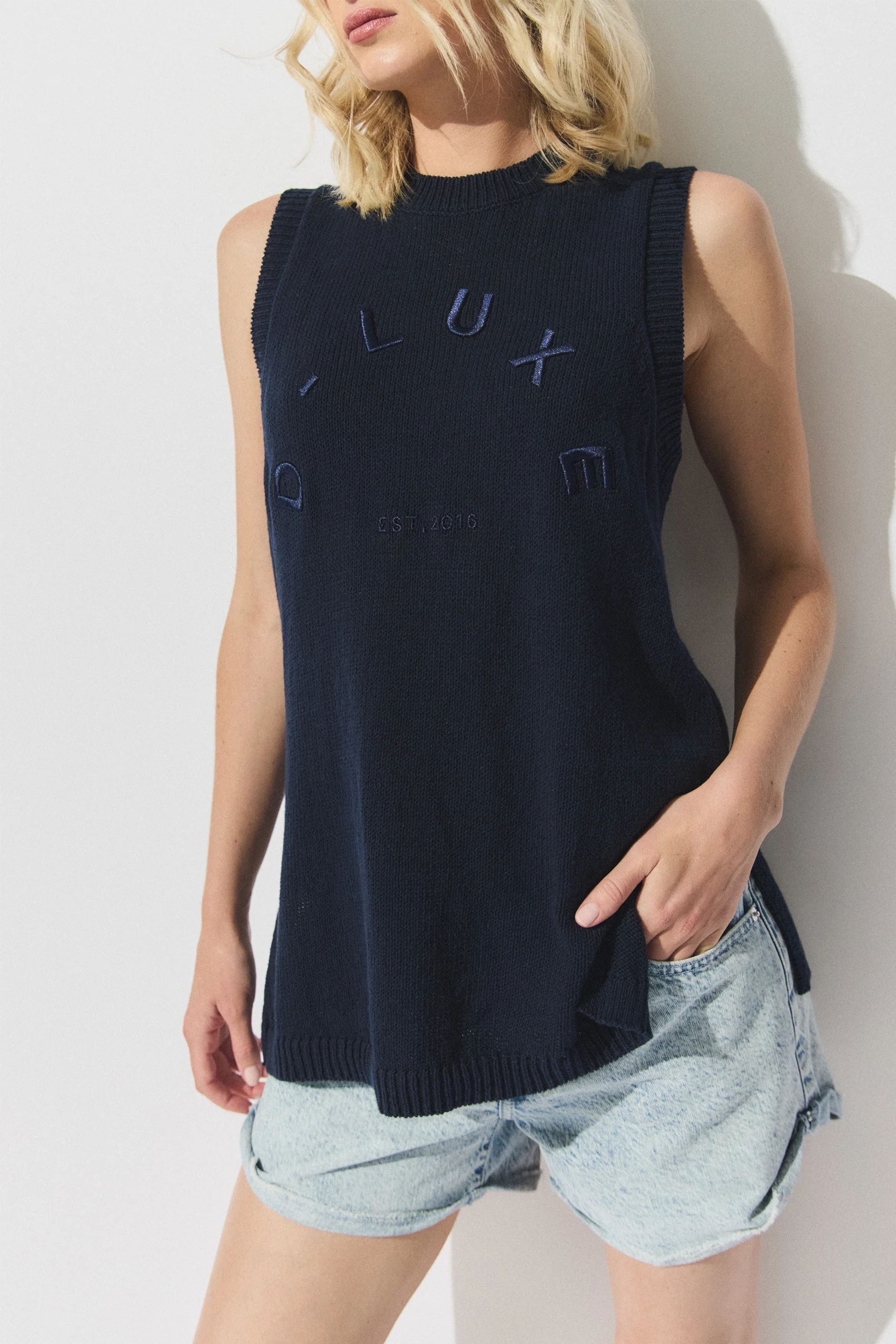 D-Luxe Logo Knit Tank - Image 3