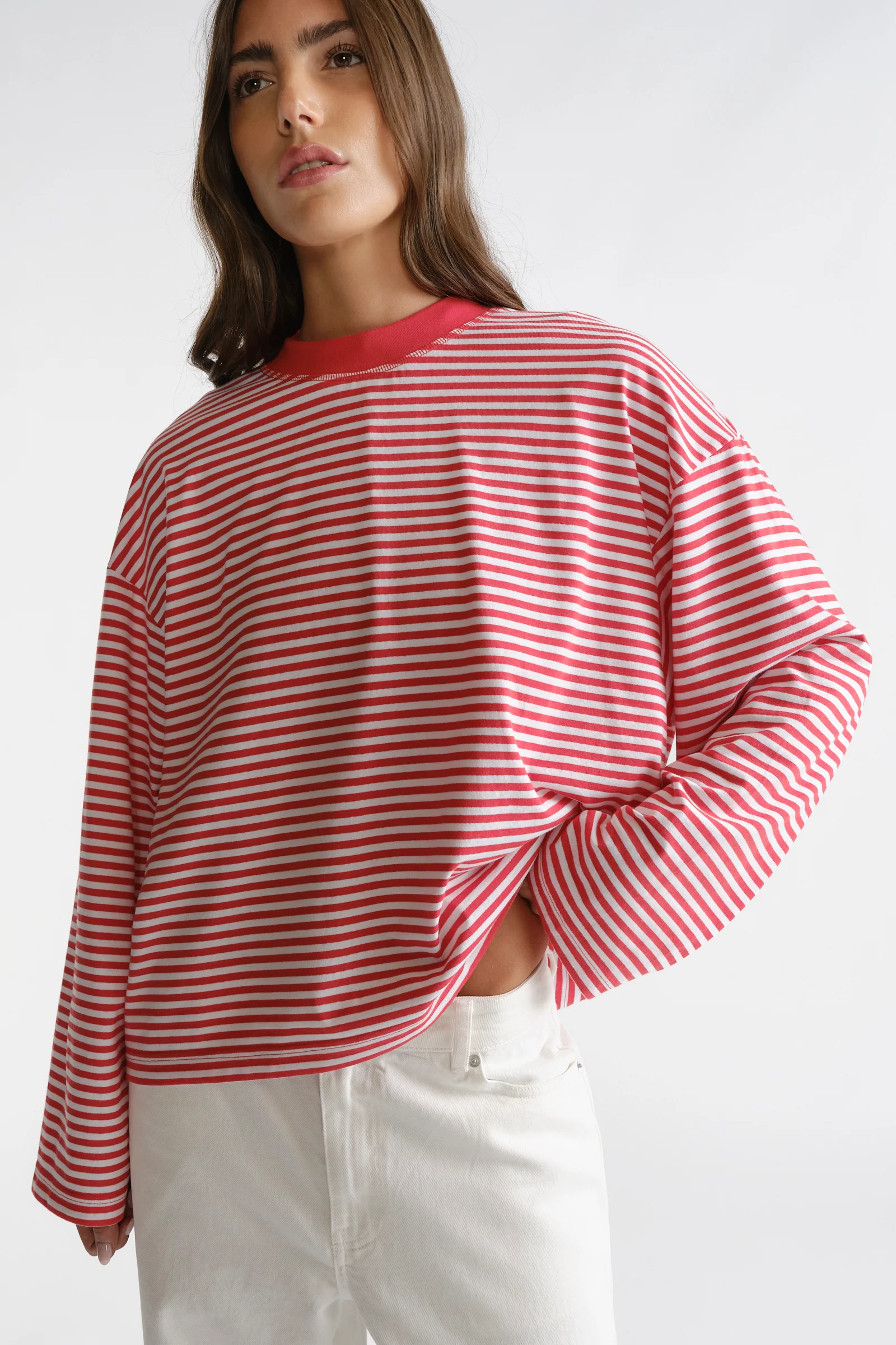 D-Luxe Long Sleeve Stripe Tee - Image 2