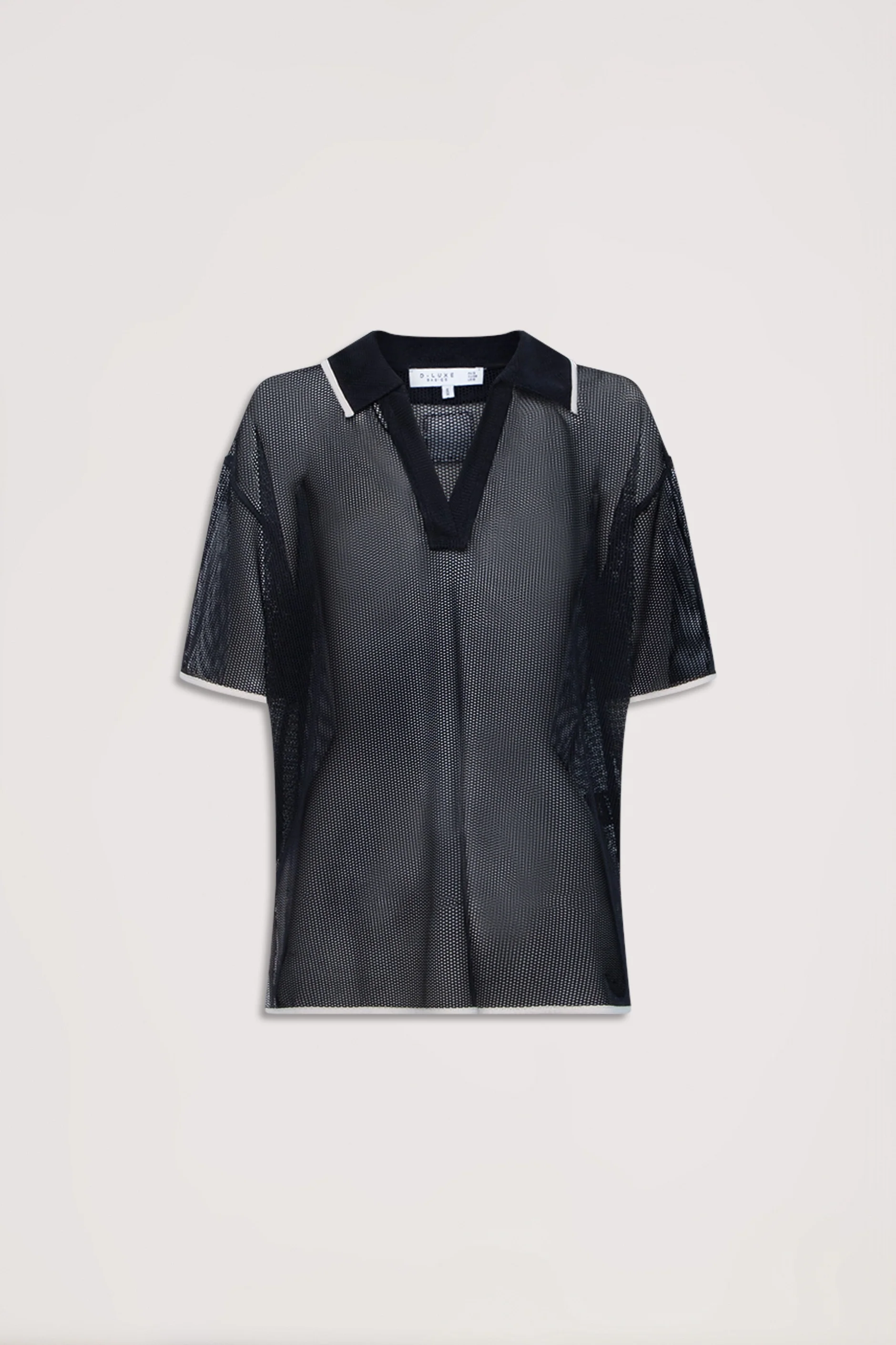 D-Luxe Square Knit Polo Top - Image 4