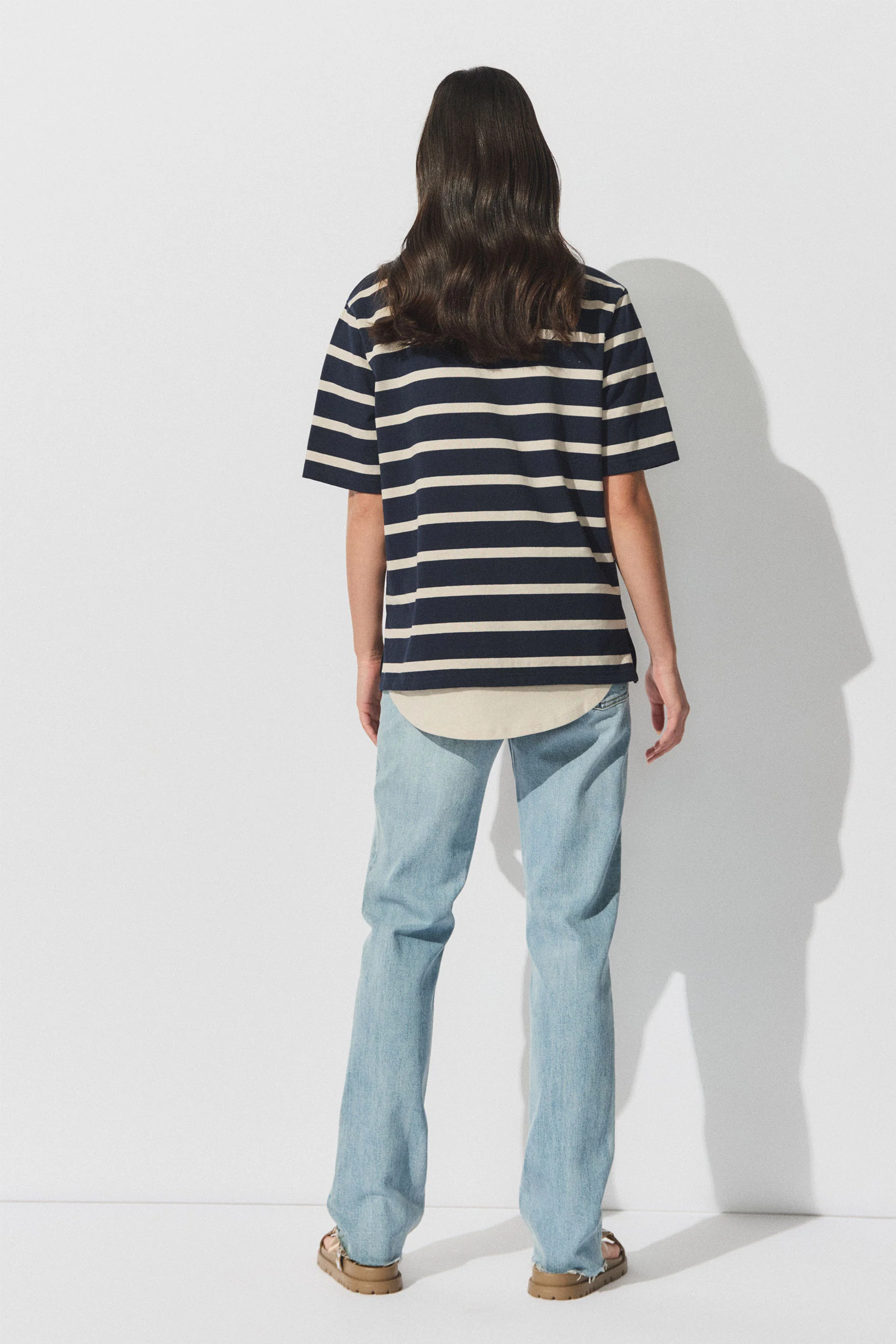 D-Luxe Stripe Boxy Tee - Image 3