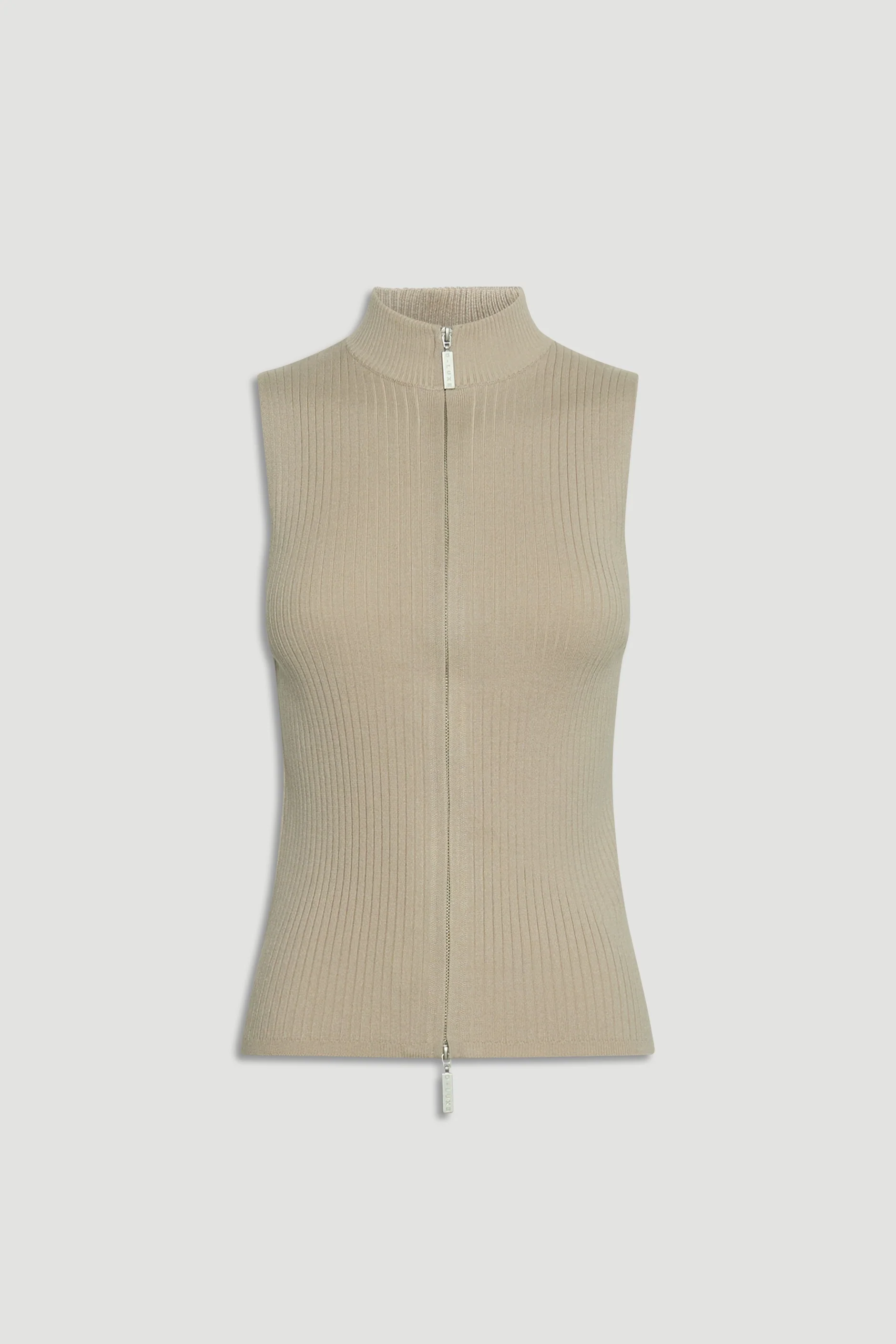 D-Luxe Zip Front Knit Top - Image 4
