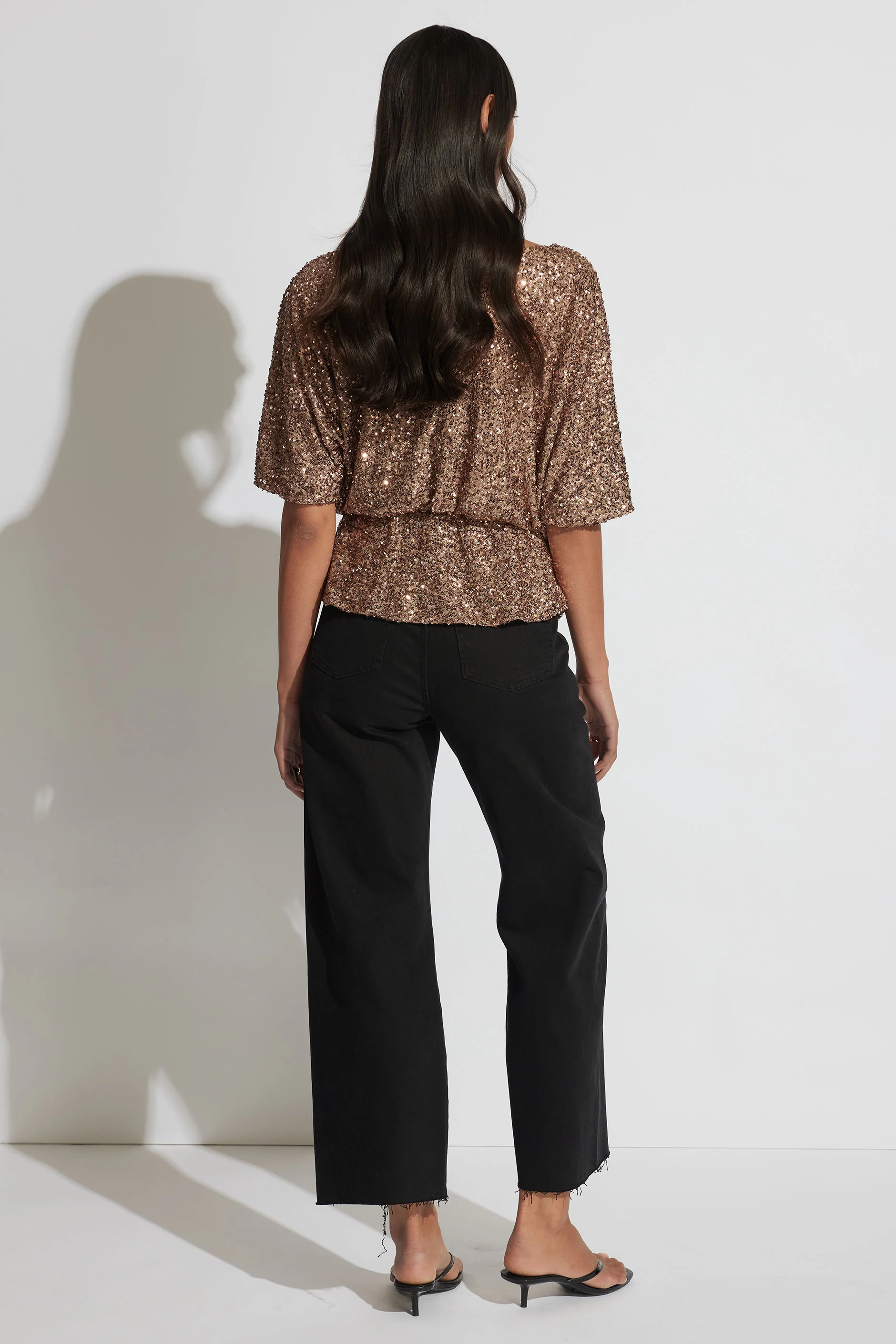 Danika Sequin Off Shoulder Top - Image 3