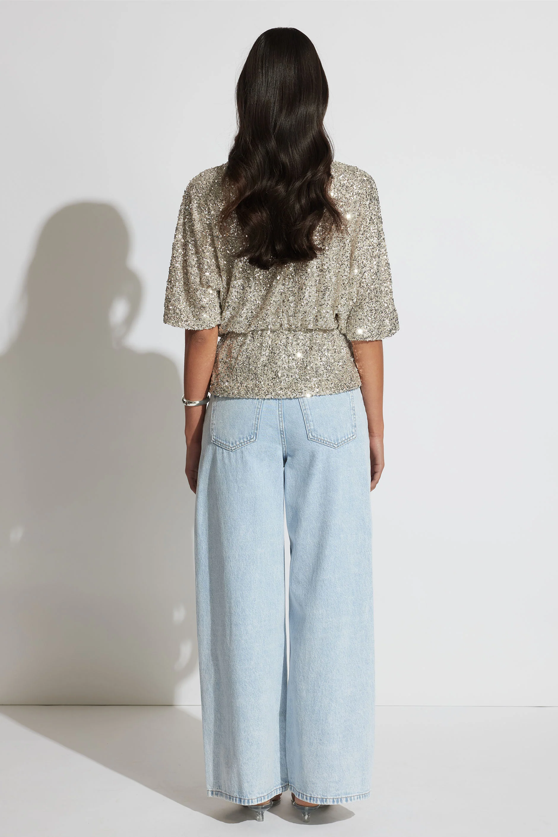 Danika Sequin Off Shoulder Top - Image 3