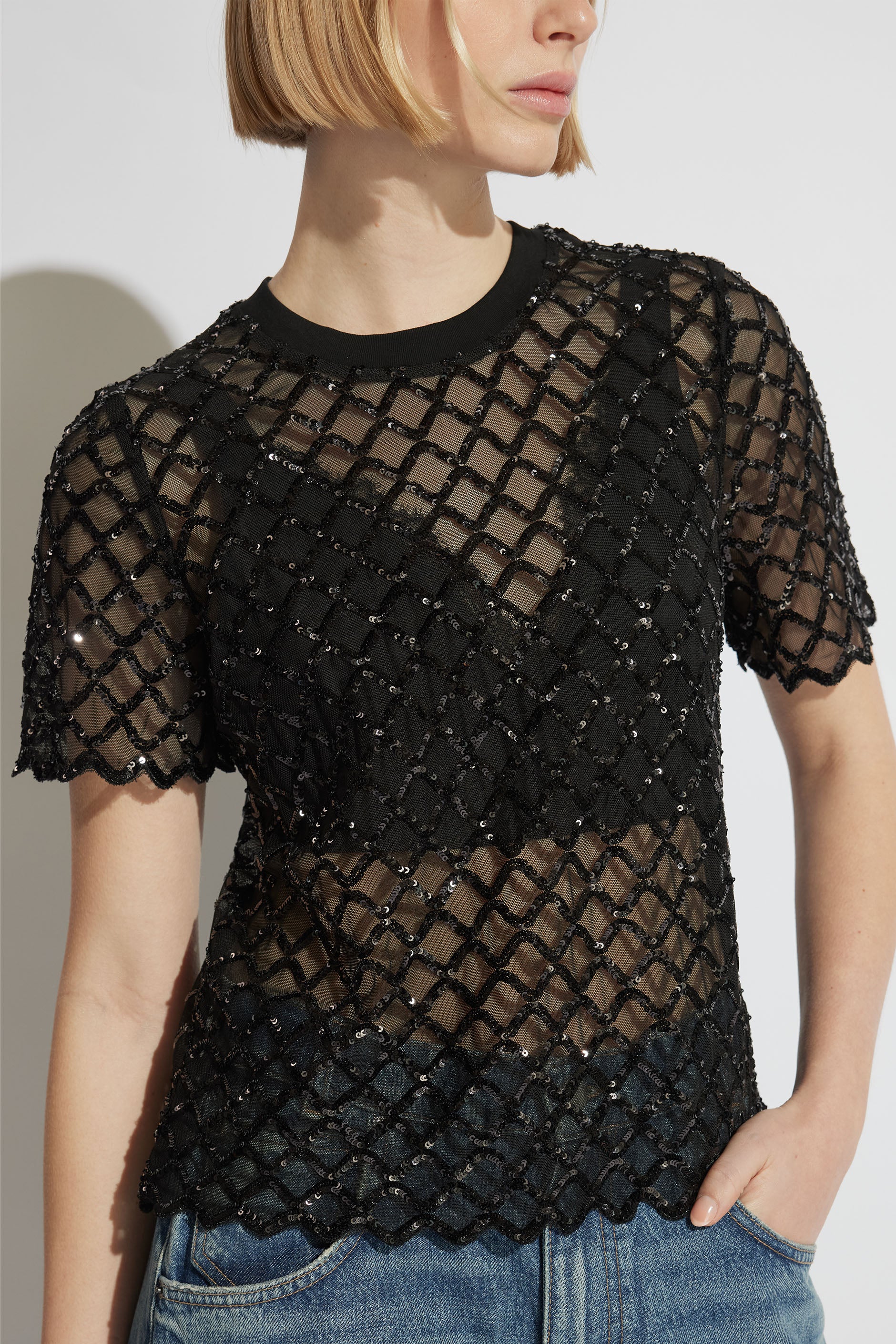 Evelyn Sequin Tee - Image 2