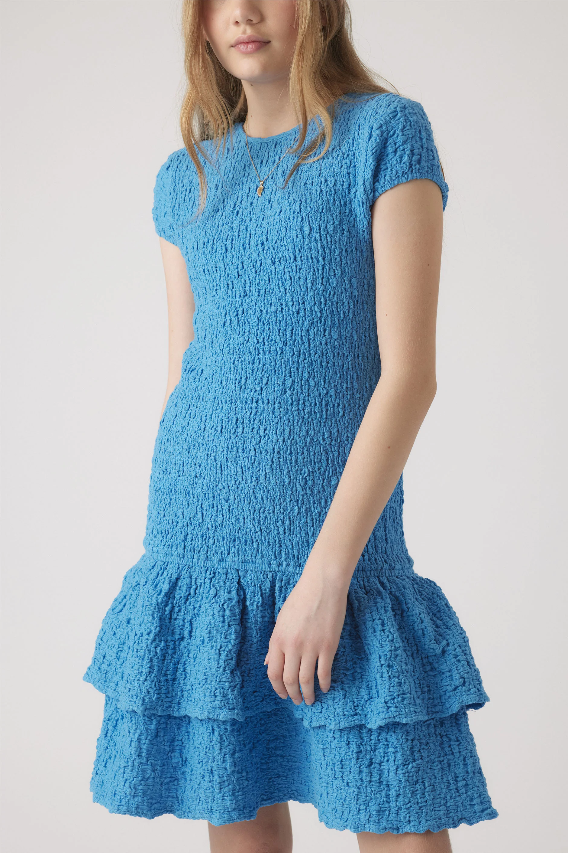 Girls Alessia Shirred Dress - Image 2