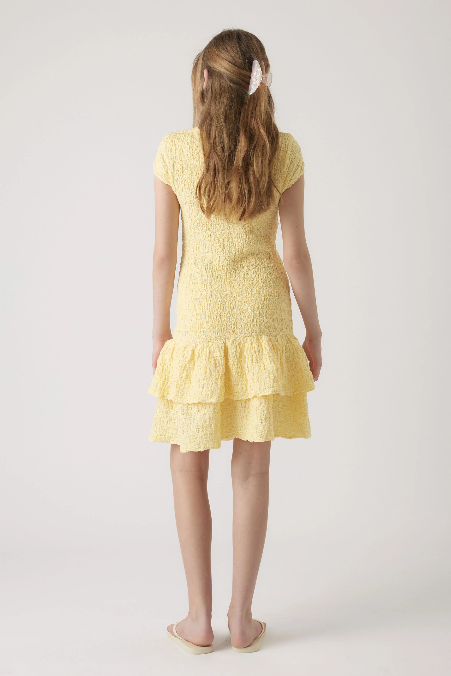 Girls Alessia Shirred Dress - Image 3
