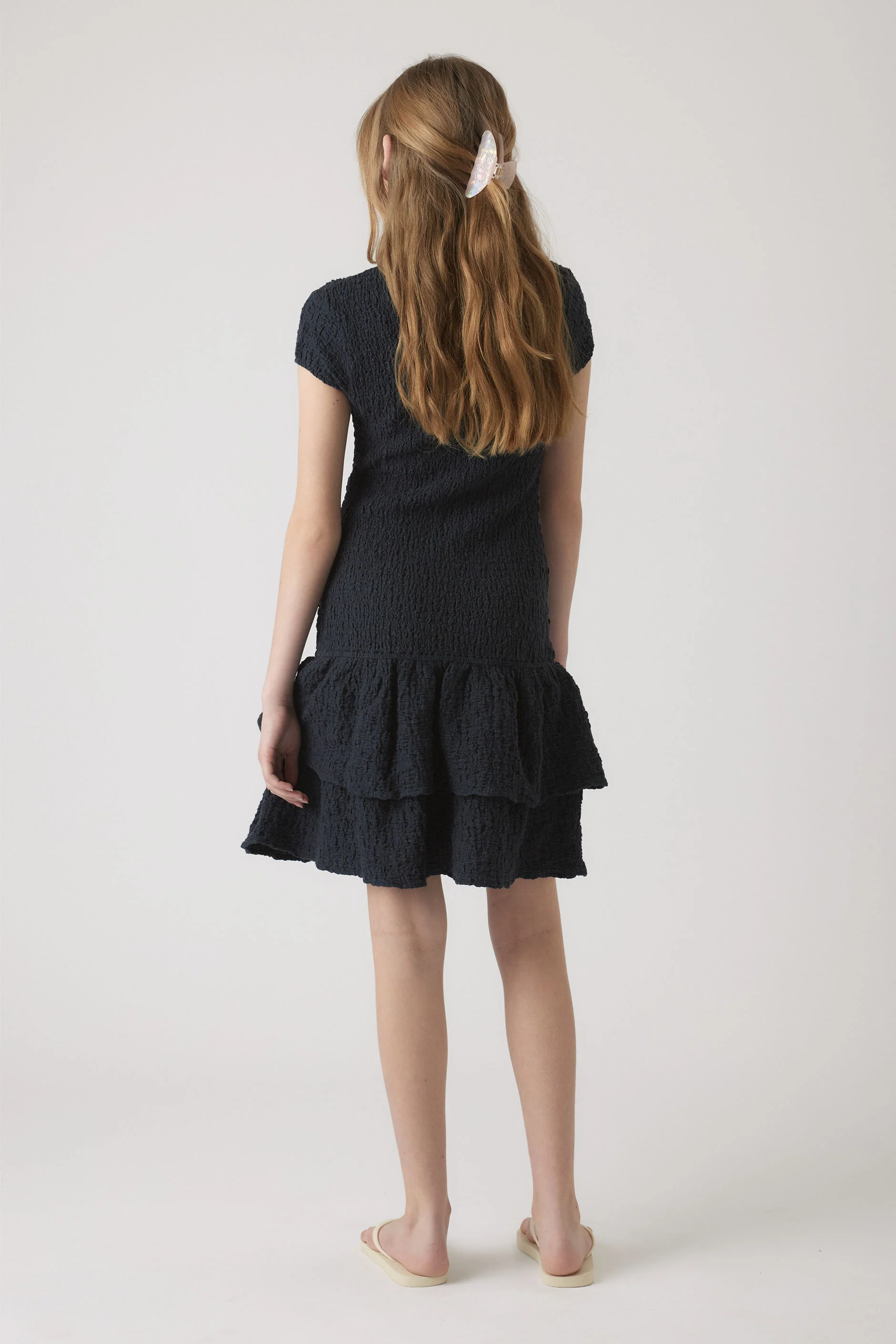 Girls Alessia Shirred Dress - Image 3