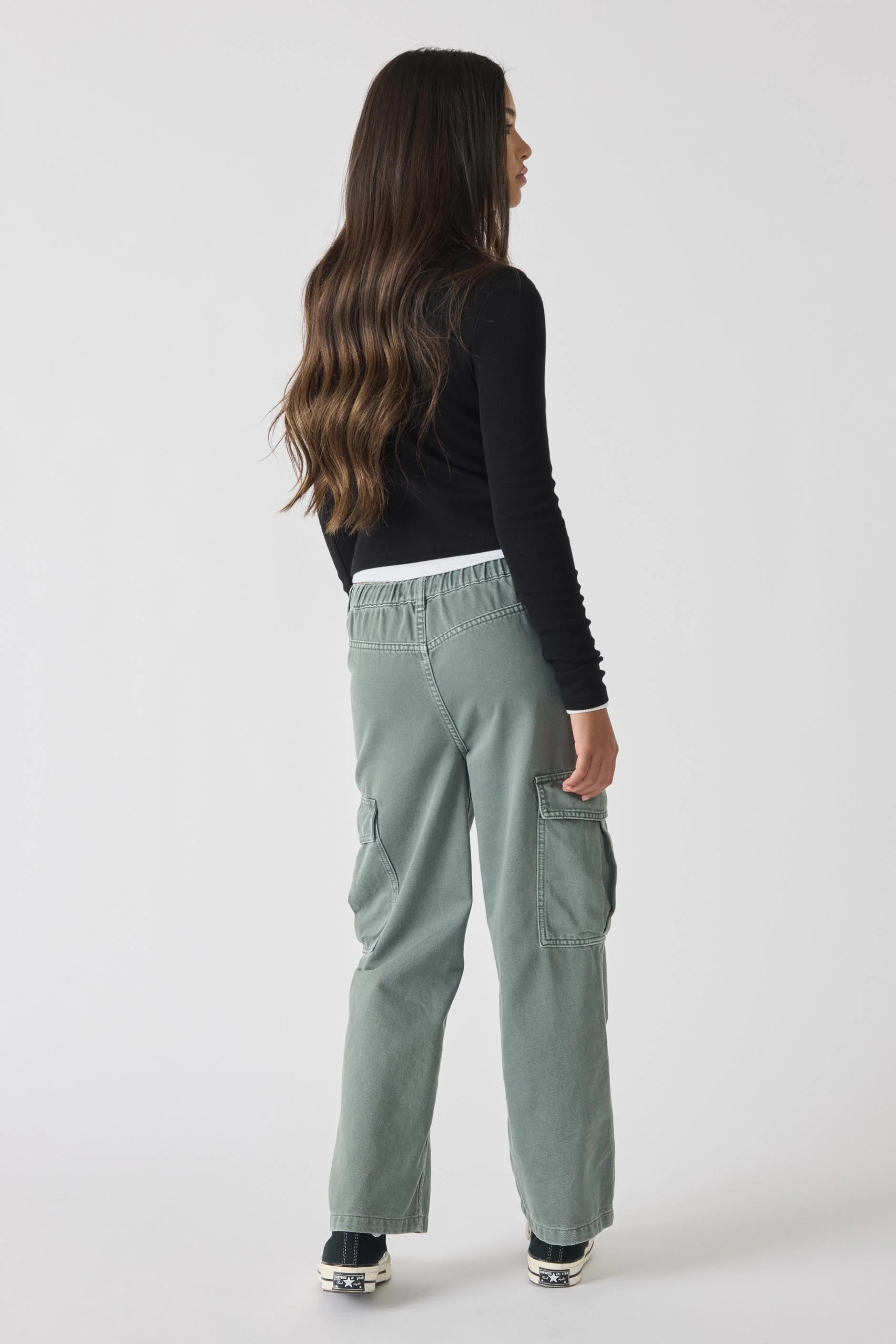 Girls Decjuba Rib LS Tee - Image 3