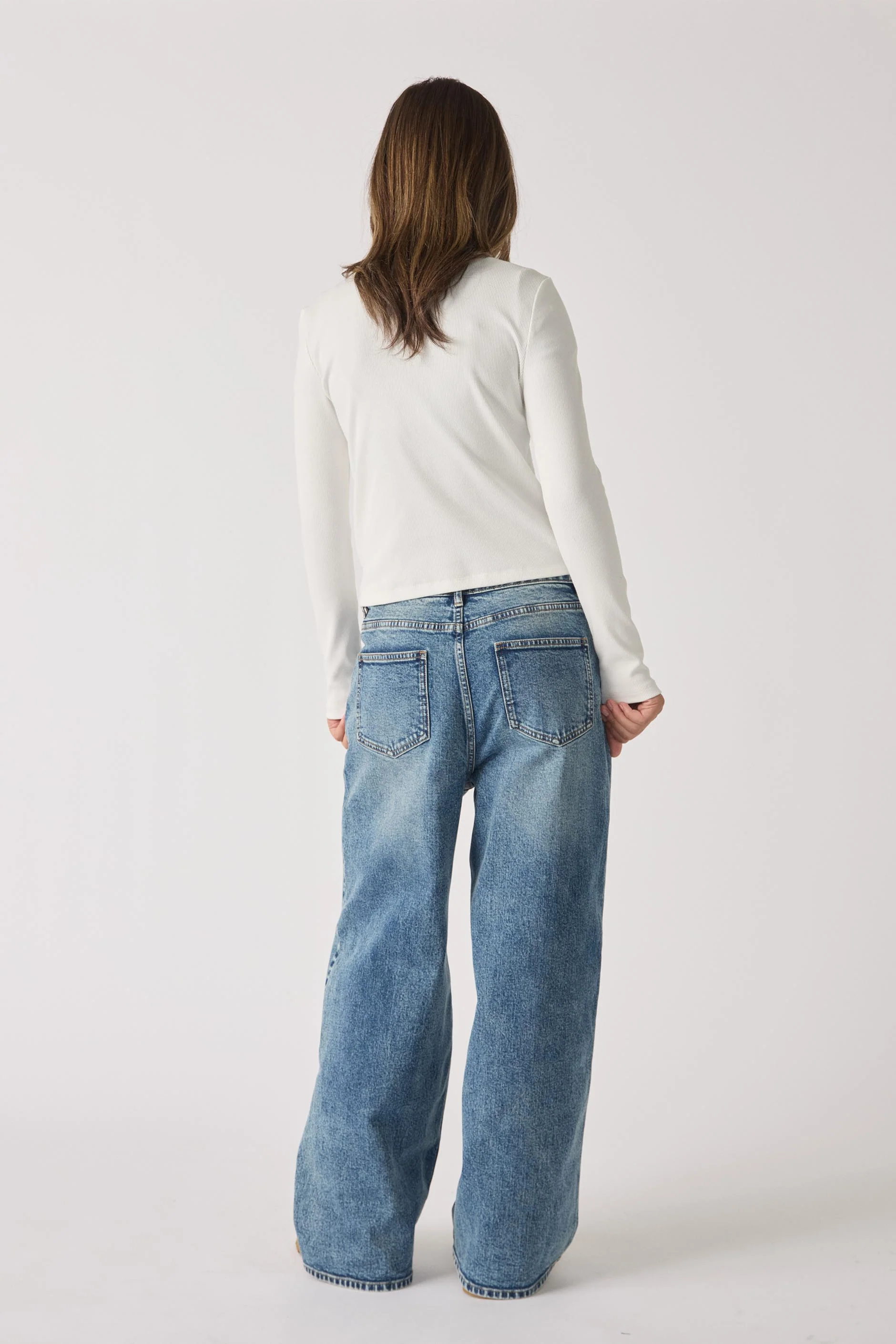 Girls Decjuba Rib LS Tee - Image 3