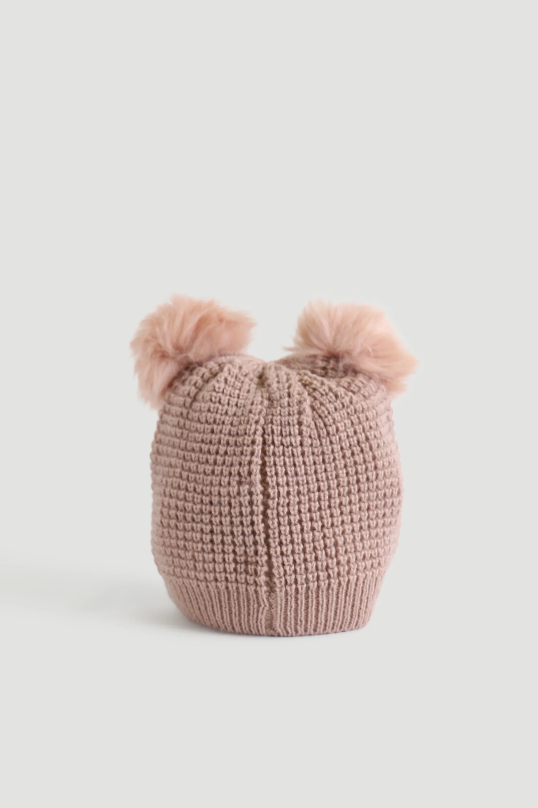 Girls Double Pom Beanie - Image 3