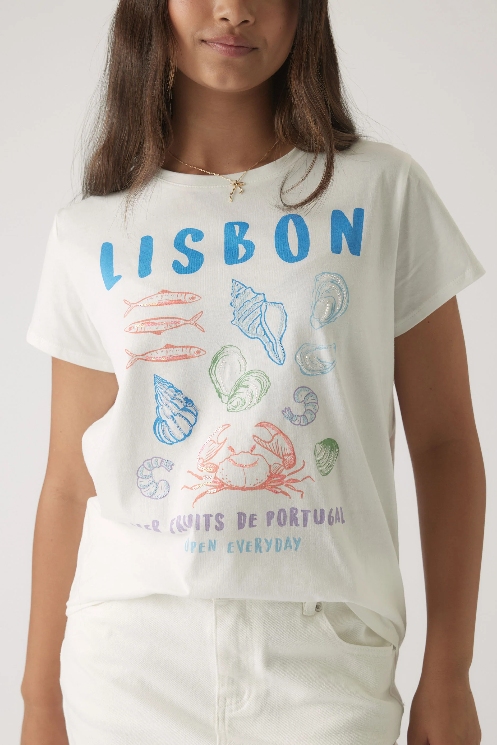 Girls Lisbon Sequin Tee - Image 2