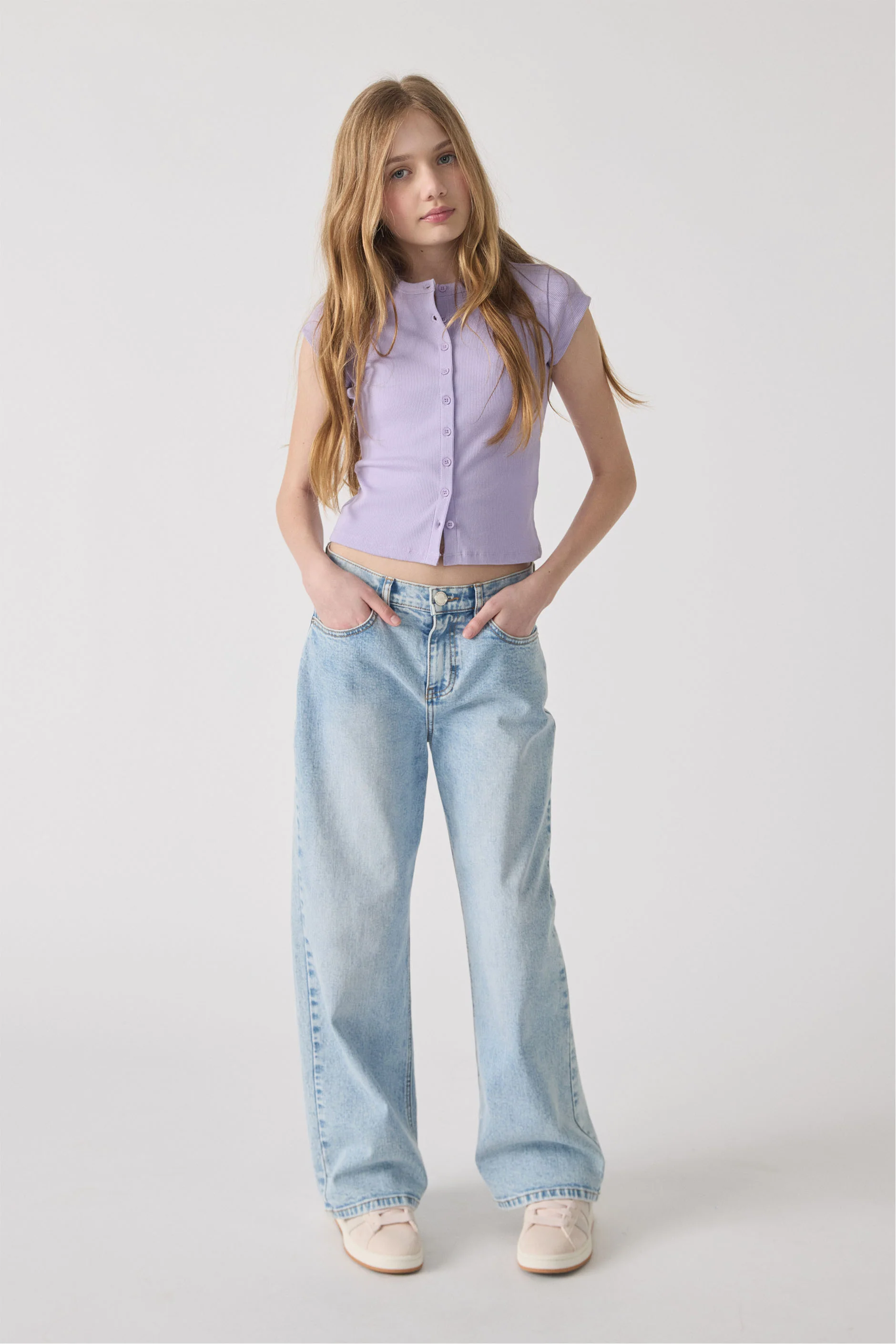 Girls Riley Rib T-Shirt