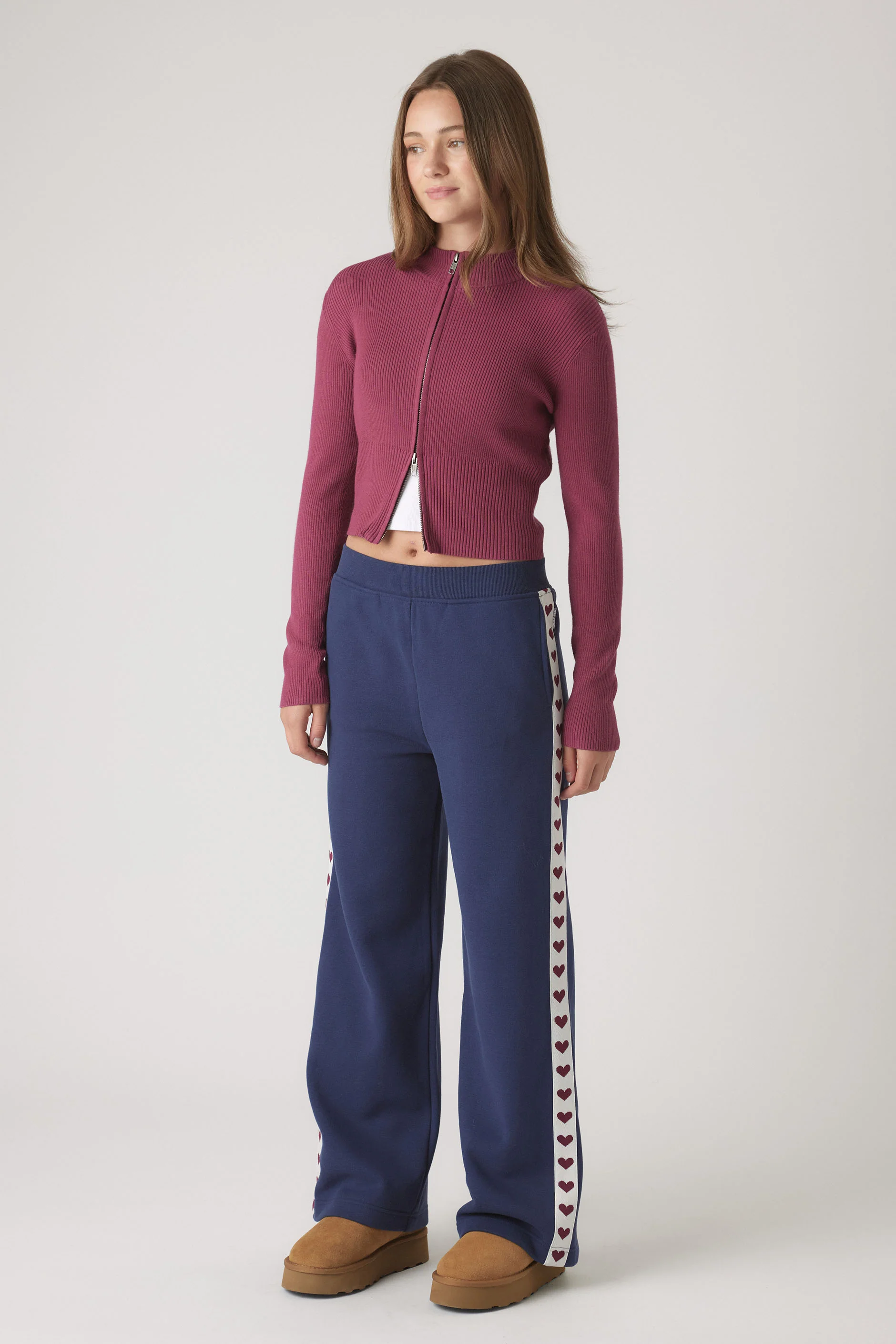 Girls Wide Leg Track Pant