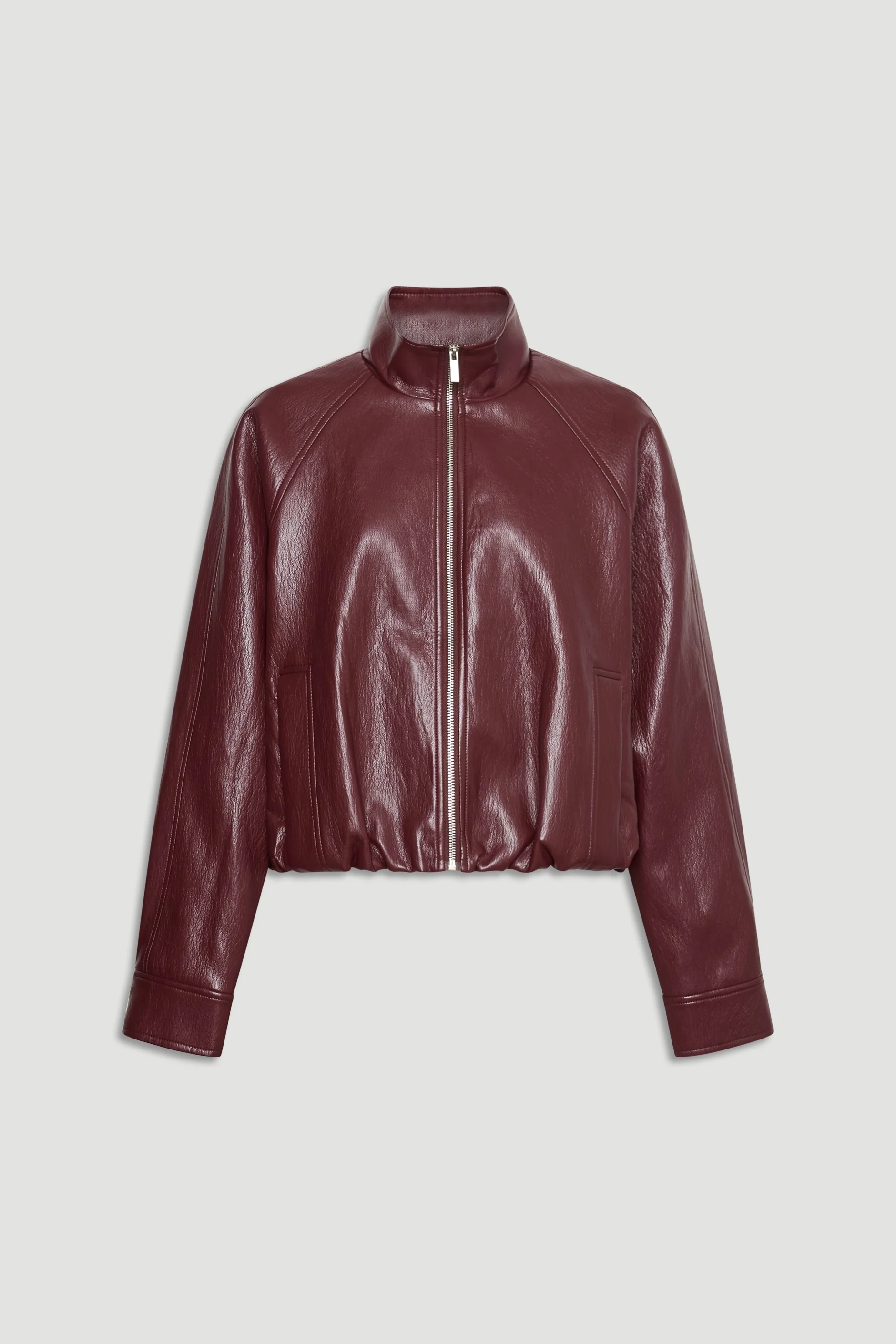 Grace Faux Leather Bomber - Image 5