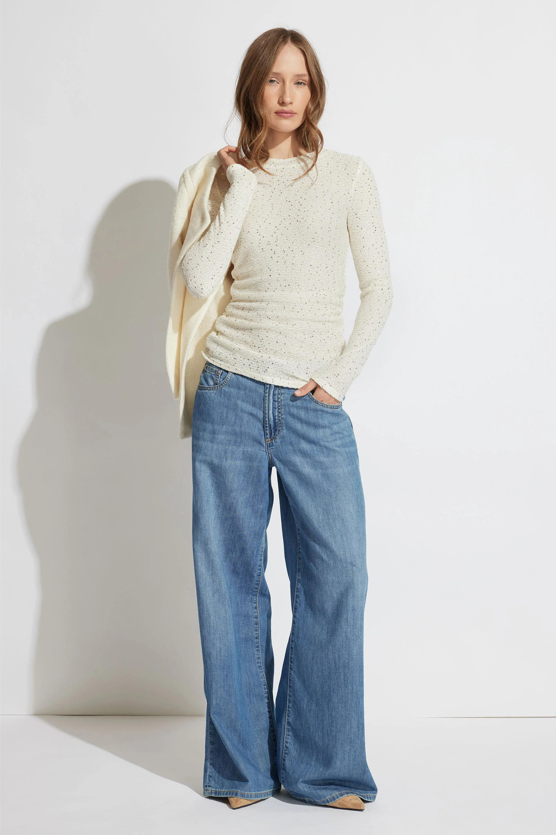 Holly Sequin Ruched Top - Image 2