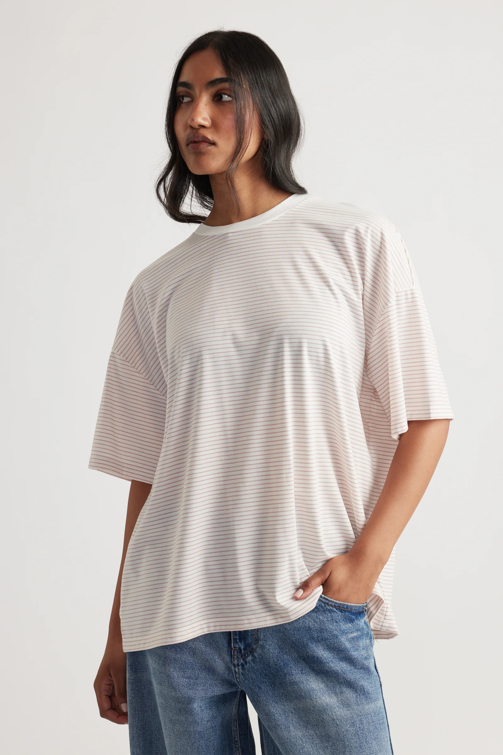 Jordi Oversized Stripe Tee - Image 2
