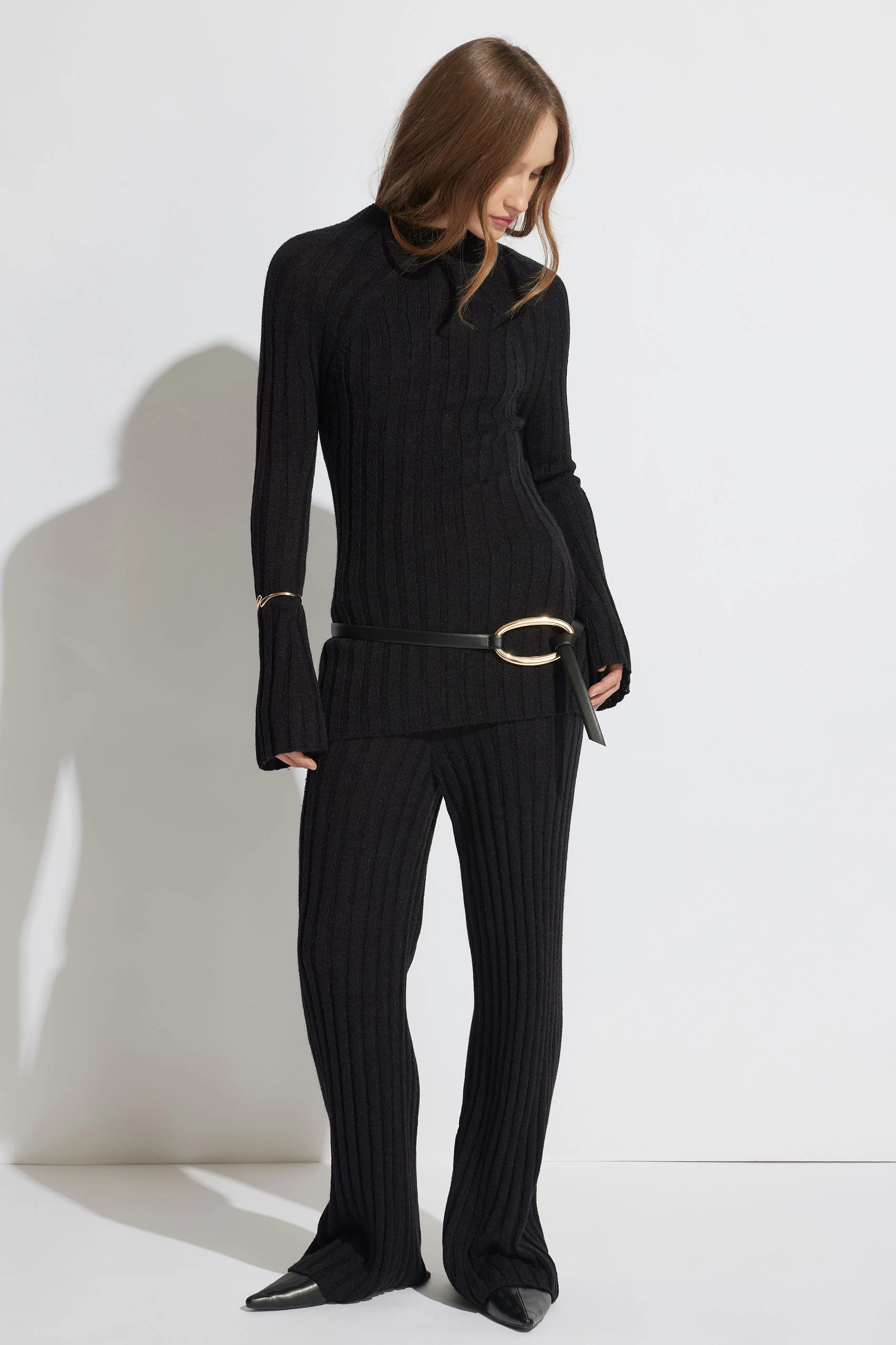 Khloe Rib Knit Long Sleeve Top