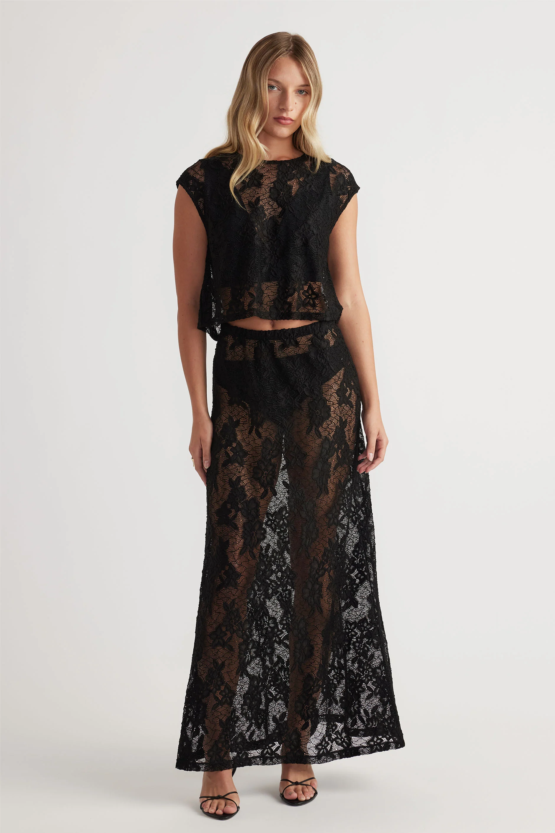 Lace Cropped Top - Image 2