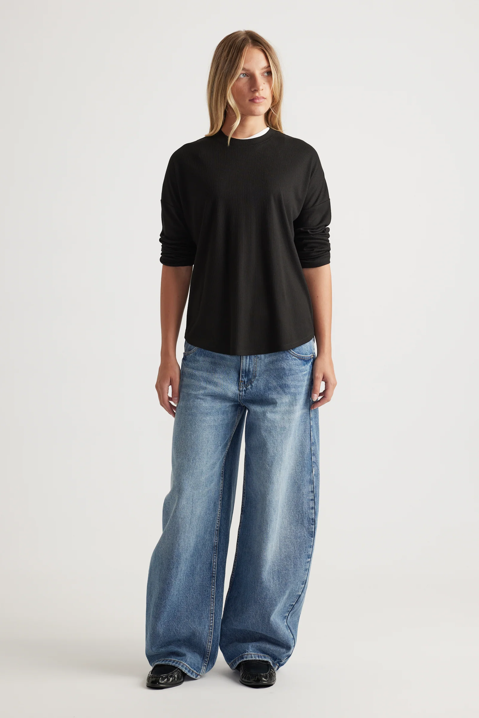 Long Sleeve Rib Top