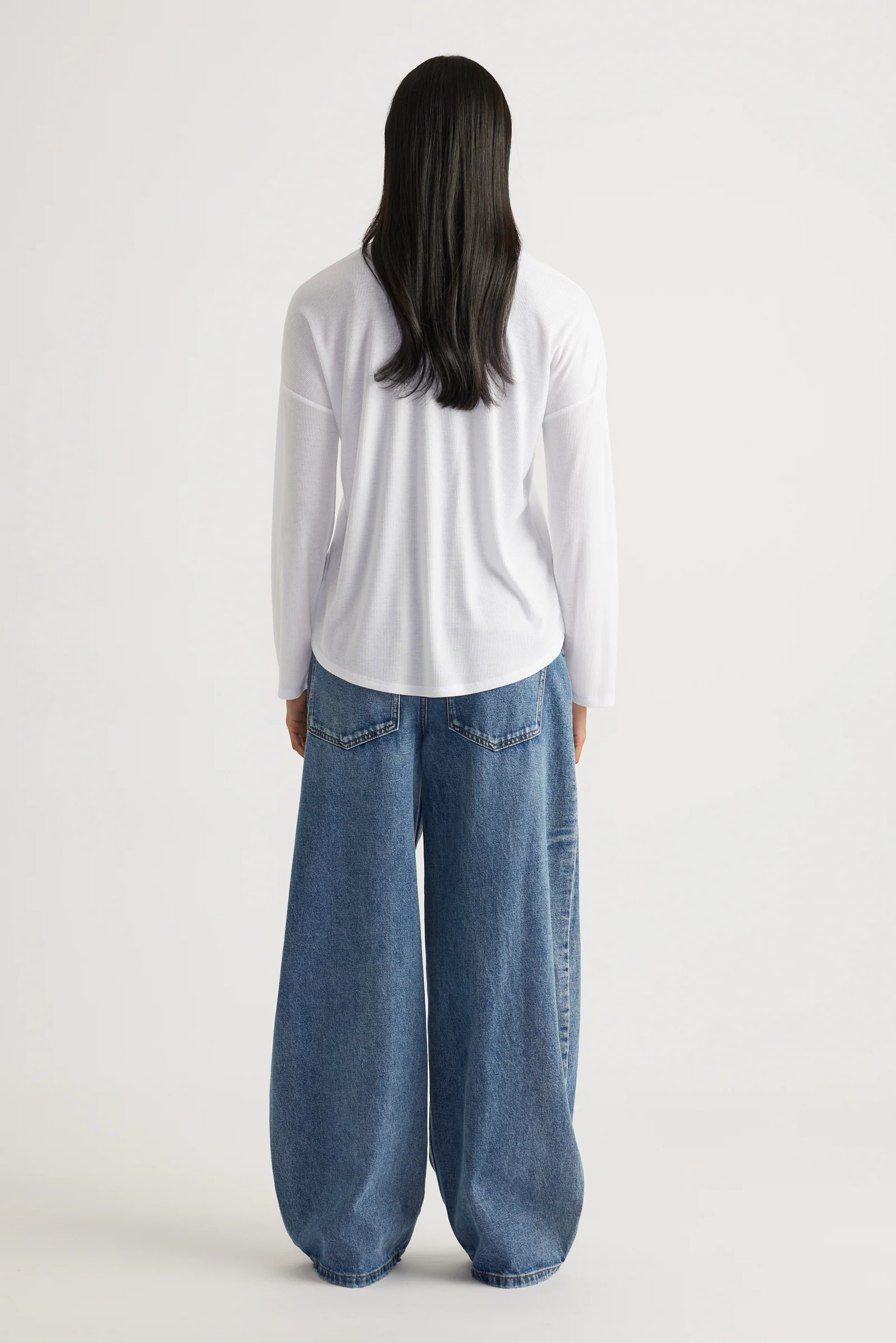 Long Sleeve Rib Top - Image 3