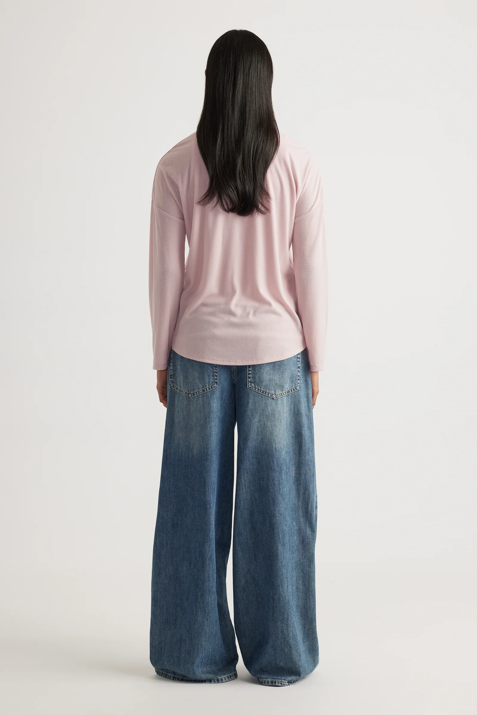 Long Sleeve Rib Top - Image 3