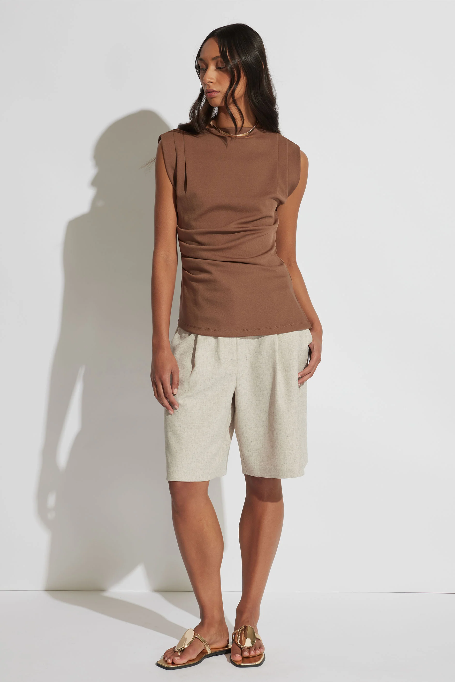 Mindy Pleated Top
