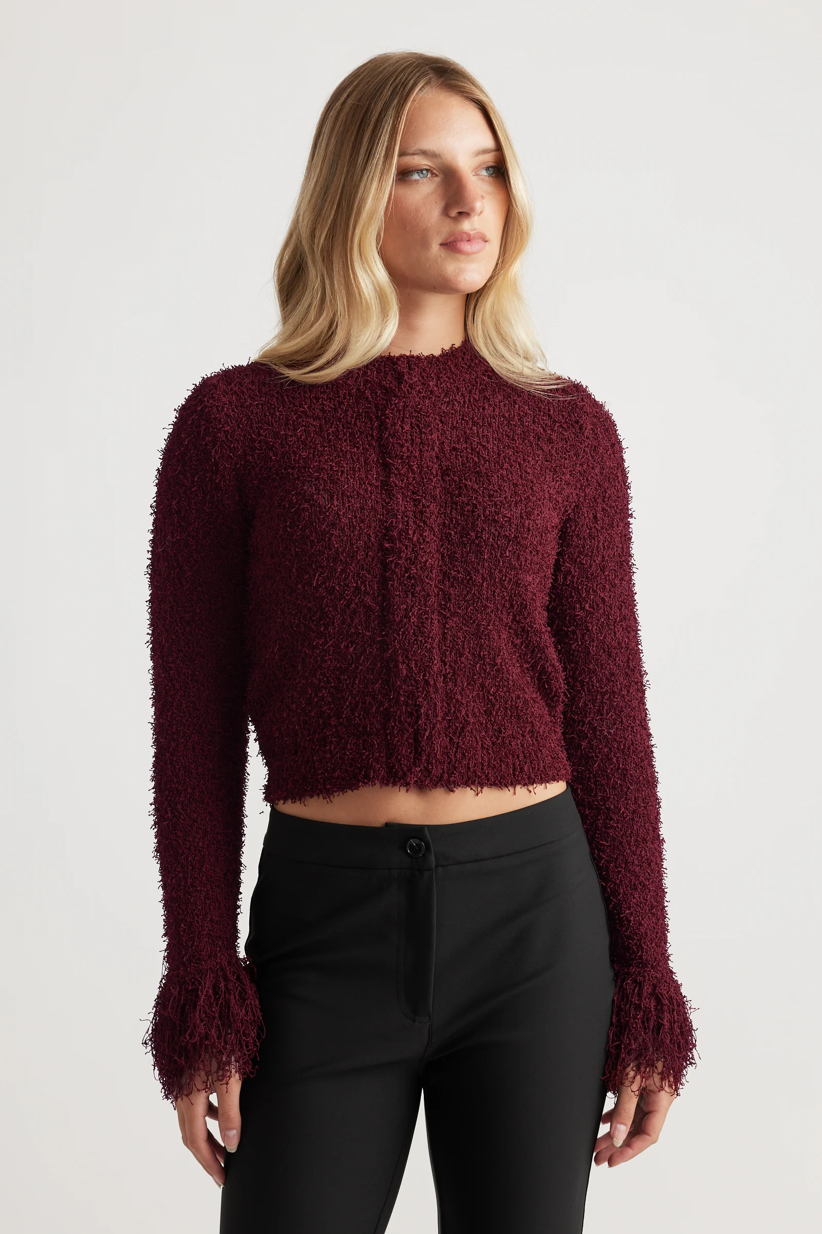Morgan Fringe Cuff Cardigan - Image 2