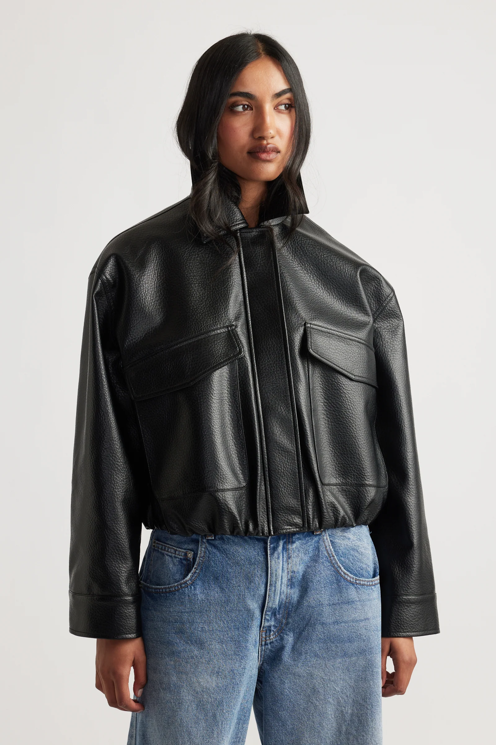 Reece Faux Leather Jacket
