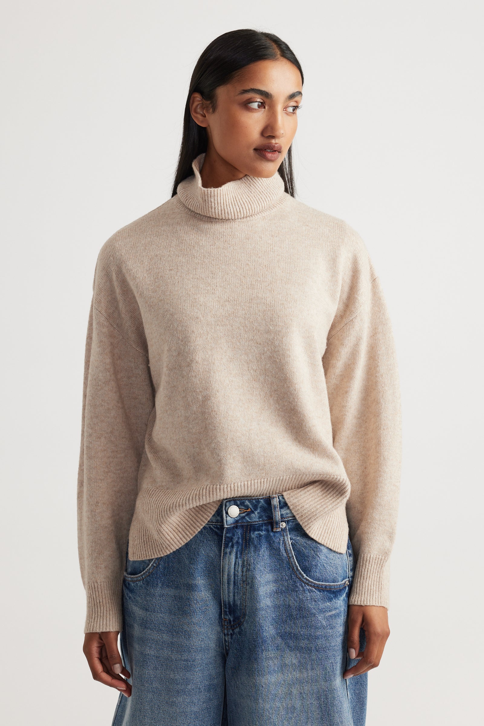Roll Neck Knit Jumper - Image 2
