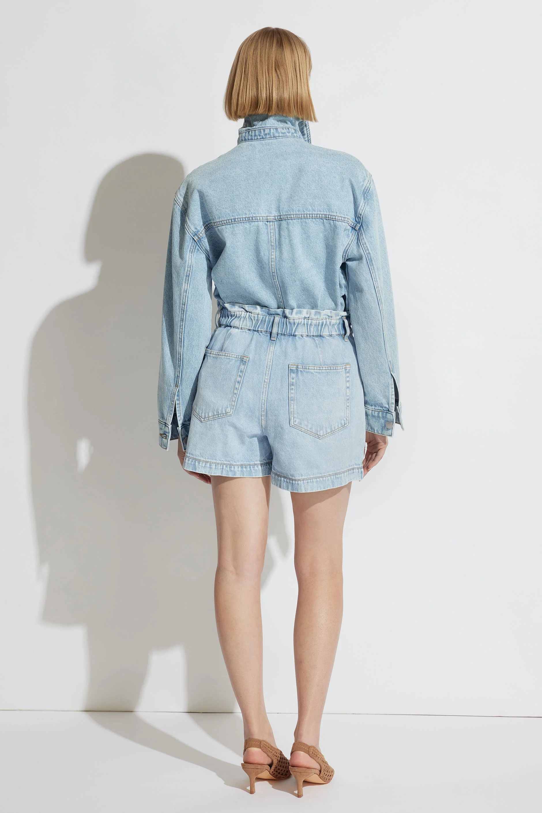 Tatiana Paperbag Denim Short - Image 3